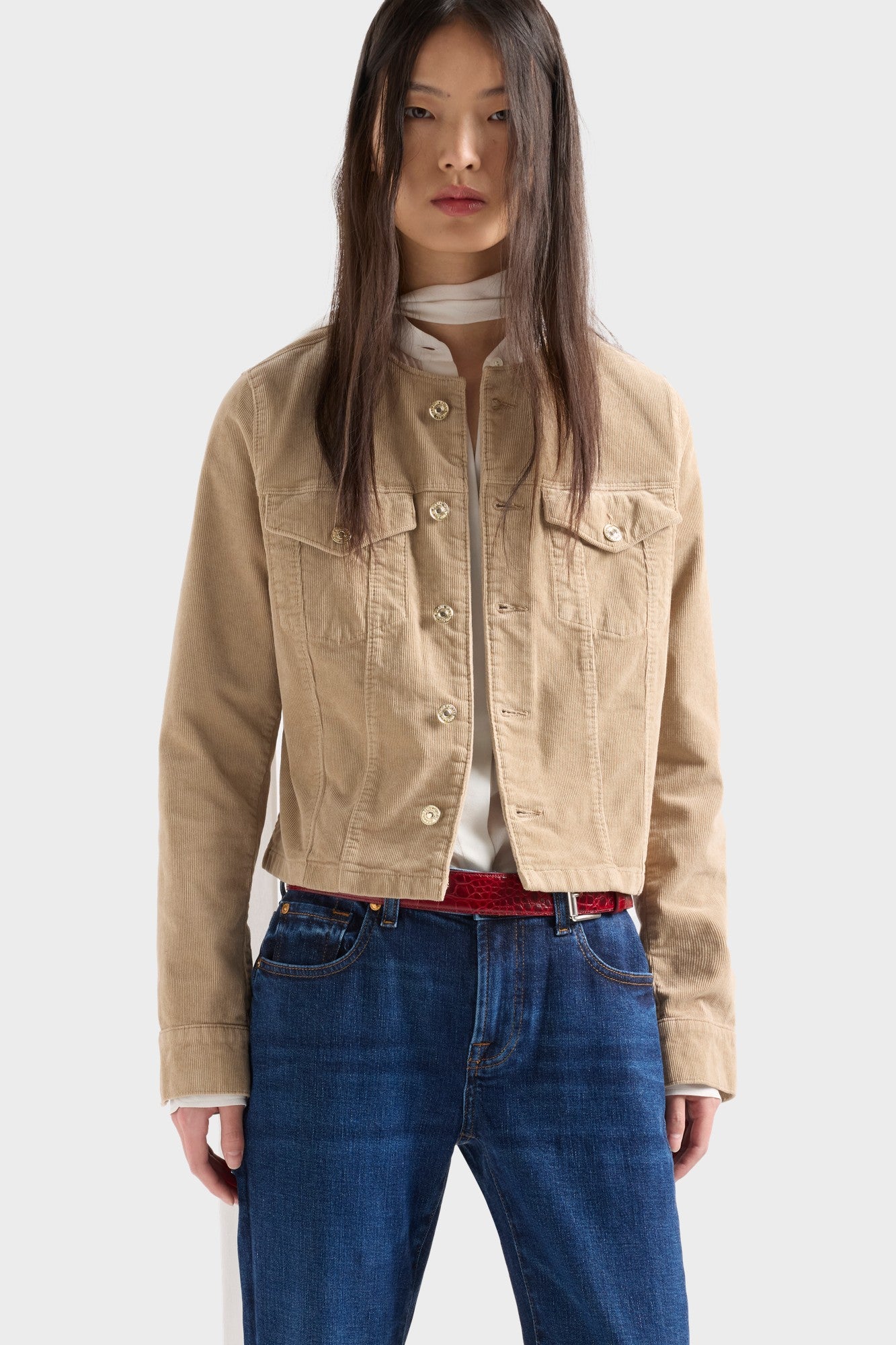 7-for-all-mankind-vicky-jacket-corduroy-winter-beige image 3
