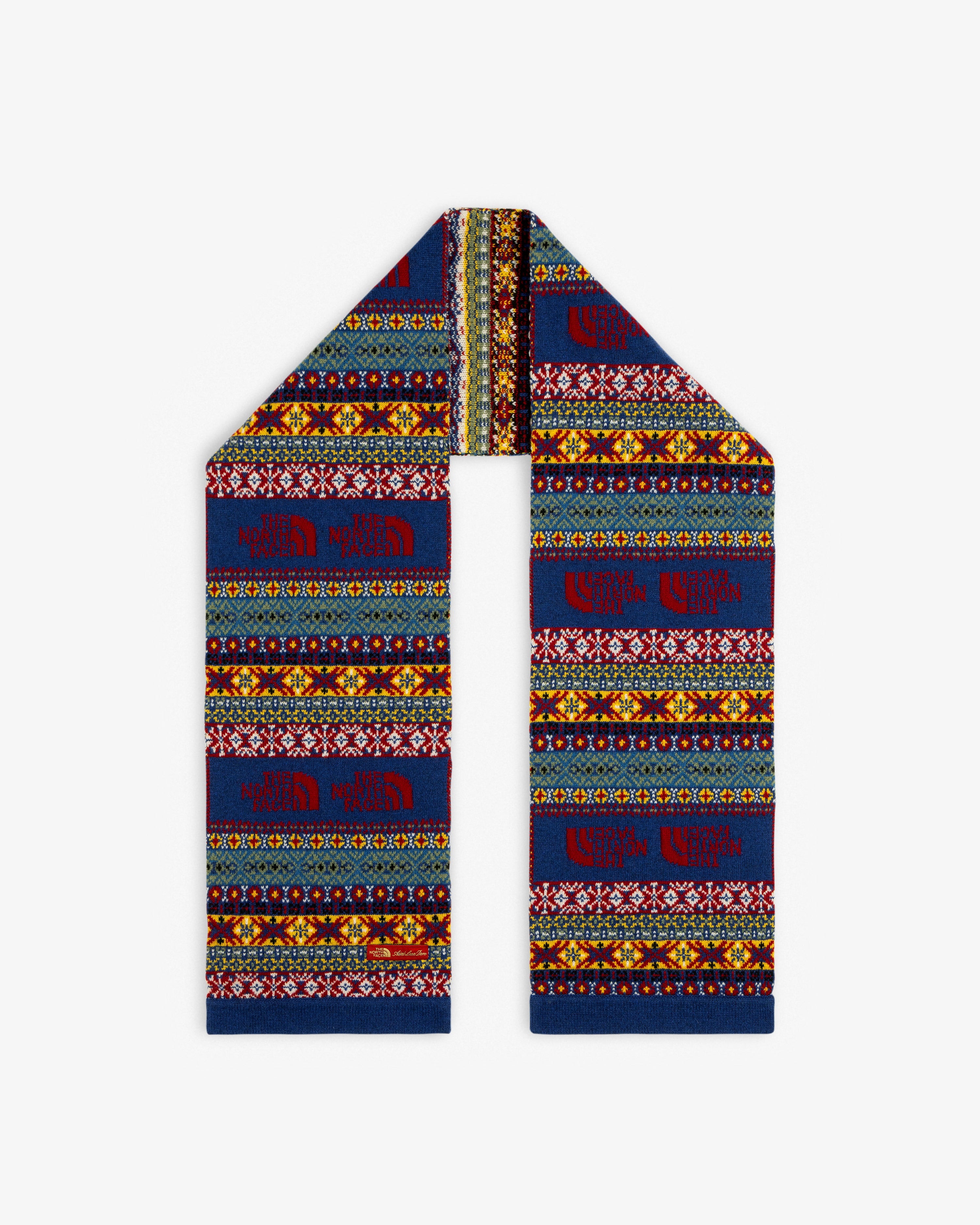 aim-leon-dore-x-the-north-face-fair-isle-schal-aus-merinowolle image 2