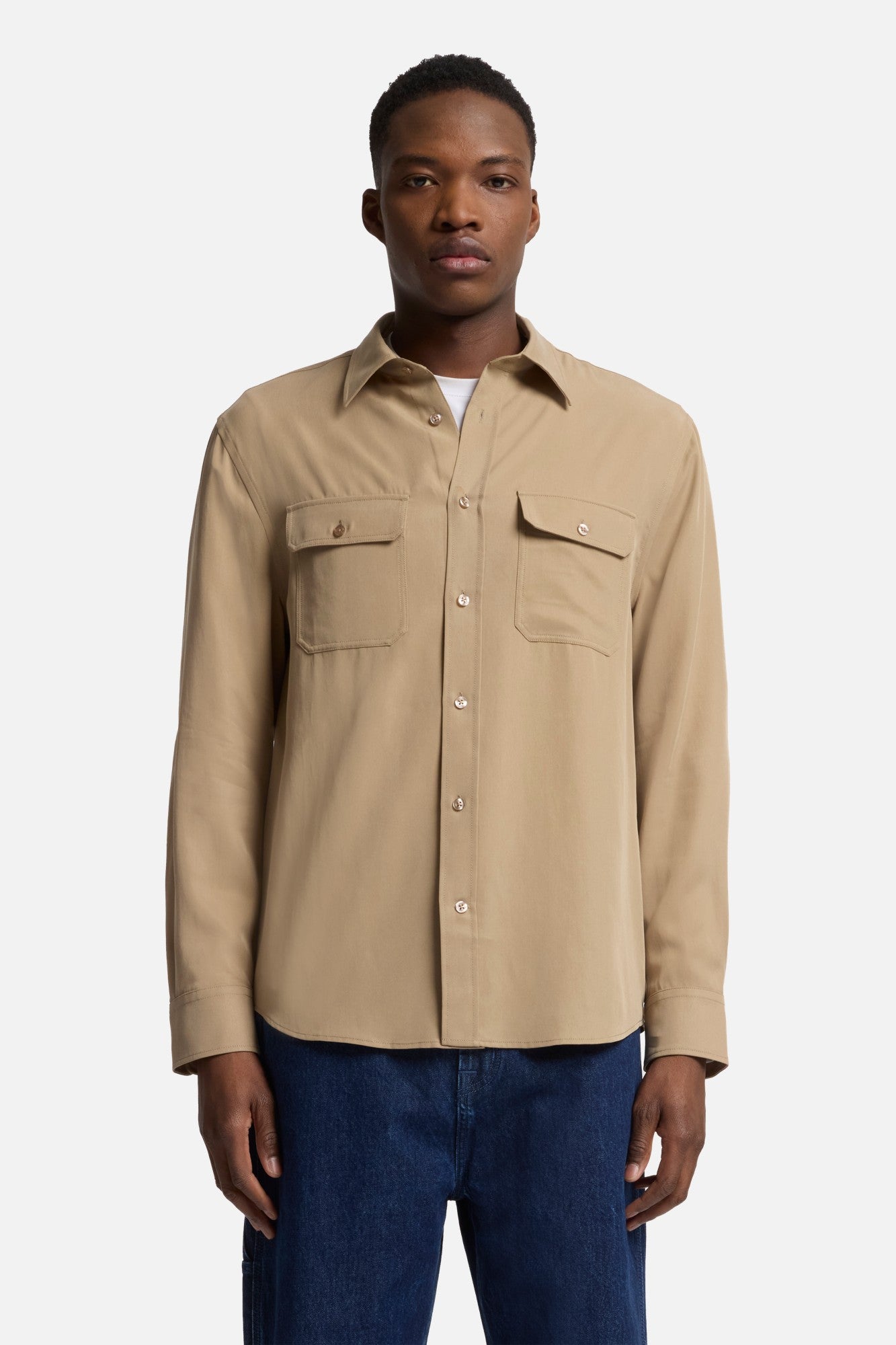 7-for-all-mankind-fluid-military-shirt-taupe-herren-hemd image 3