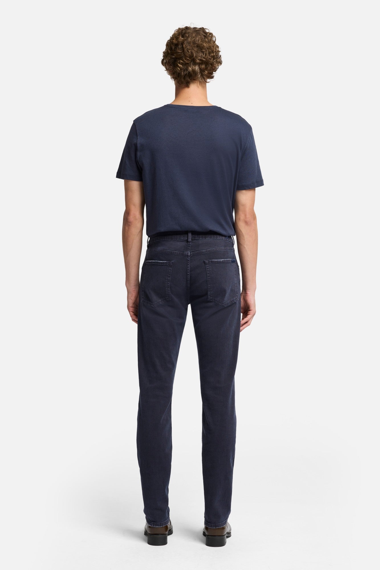 7-for-all-mankind-left-hand-slimmy-slim-jeans-navy image 5