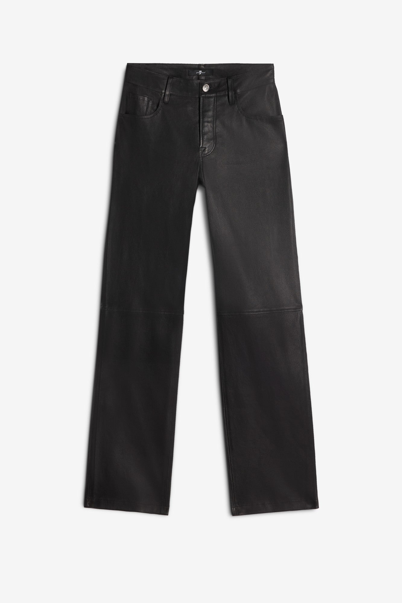 7-for-all-mankind-calie-straight-lederhose-leather-black-damen image 1