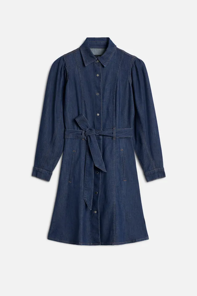 7-for-all-mankind-puff-sleeve-mini-kleid-weightless-denim-halona image 1