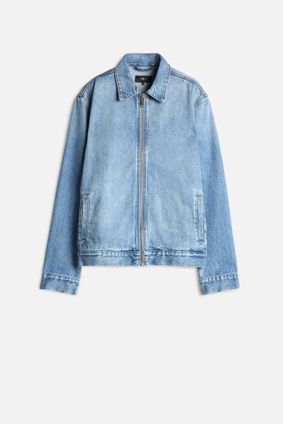 7-for-all-mankind-harrington-jacket-herren-denim-mason-hell image 1