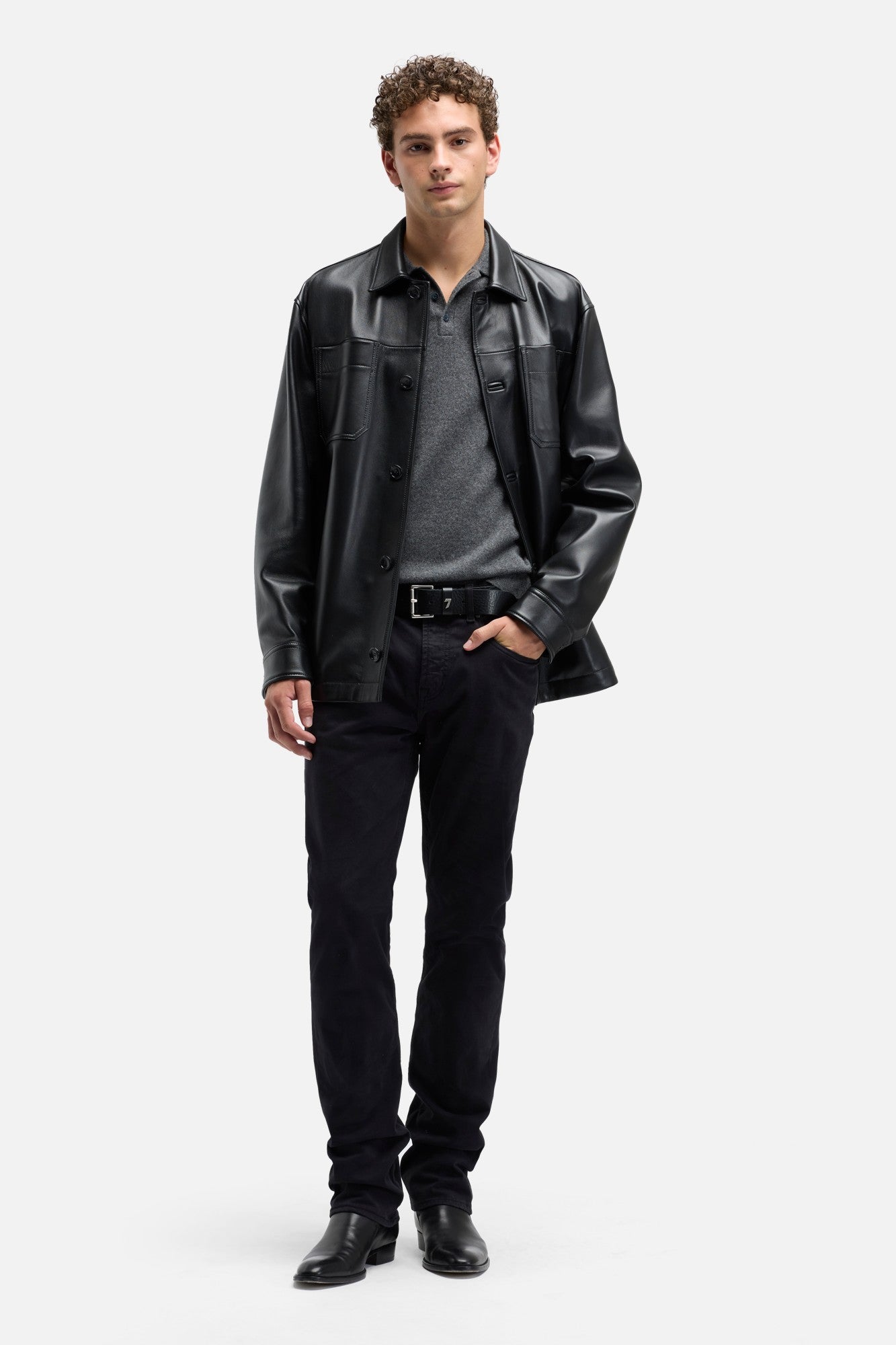 7-for-all-mankind-leder-overshirt-schwarz-italien image 2