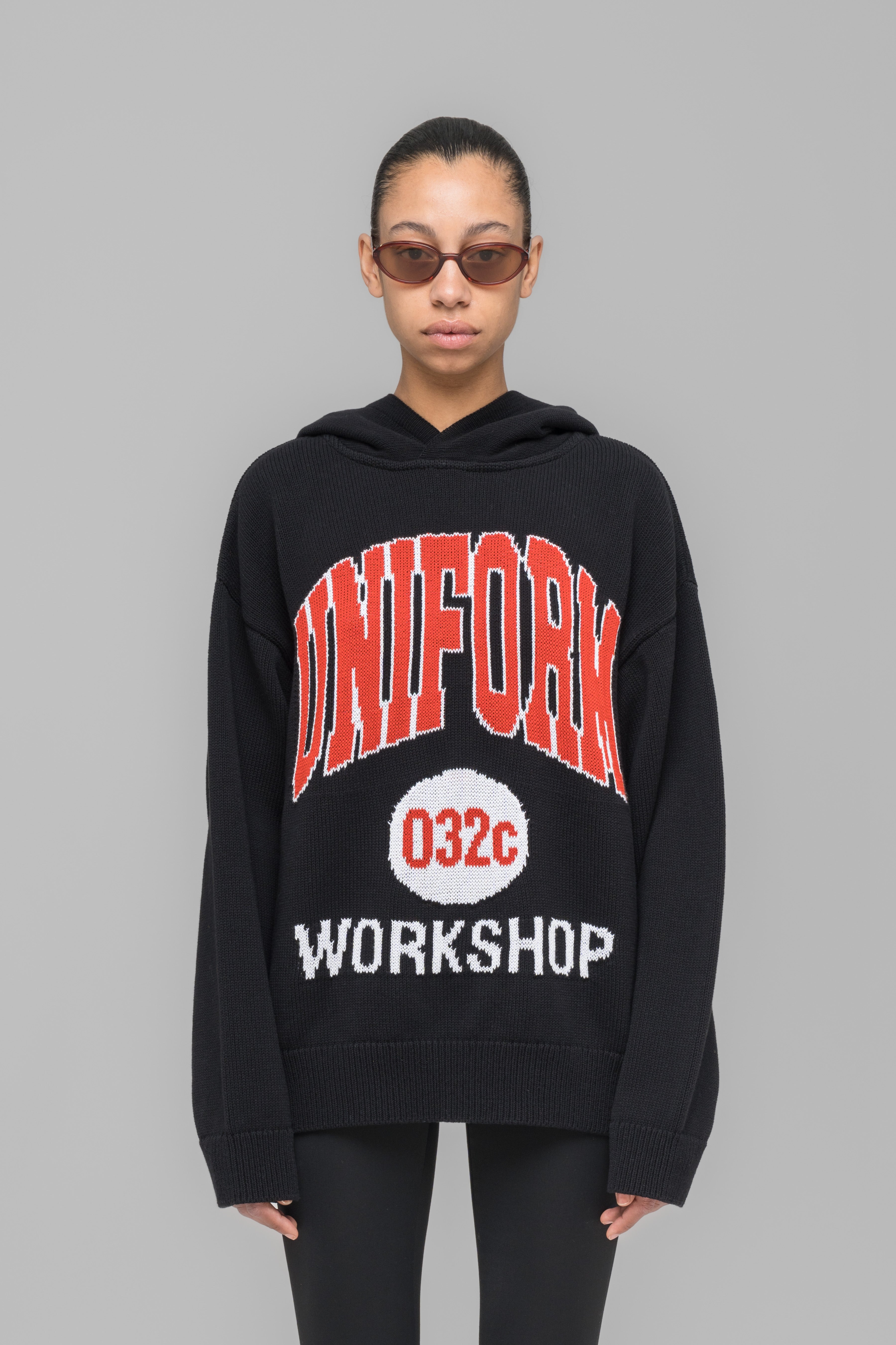 032c-lucky-strike-hooded-knit-hoodie-aus-heavy-cotton-knit-im-loose-fit image 2