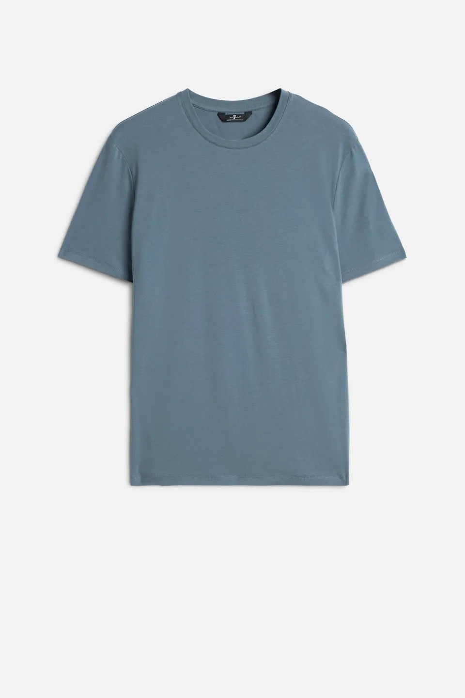 7-for-all-mankind-luxe-performance-t-shirt-herren-crew-neck-titan-blau image 1