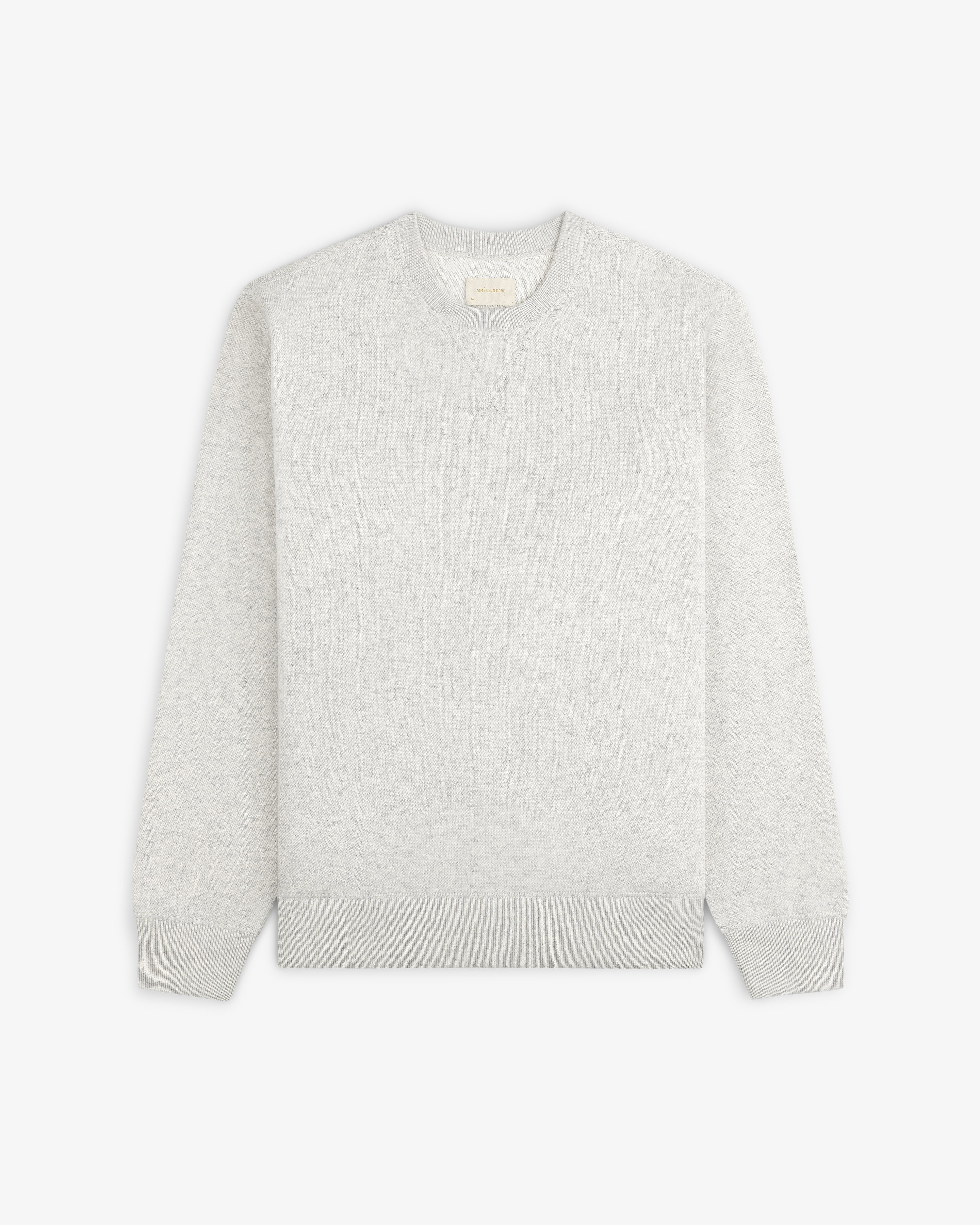 aim-leon-dore-pavilion-cashmere-crewneck-oatmeal image 2