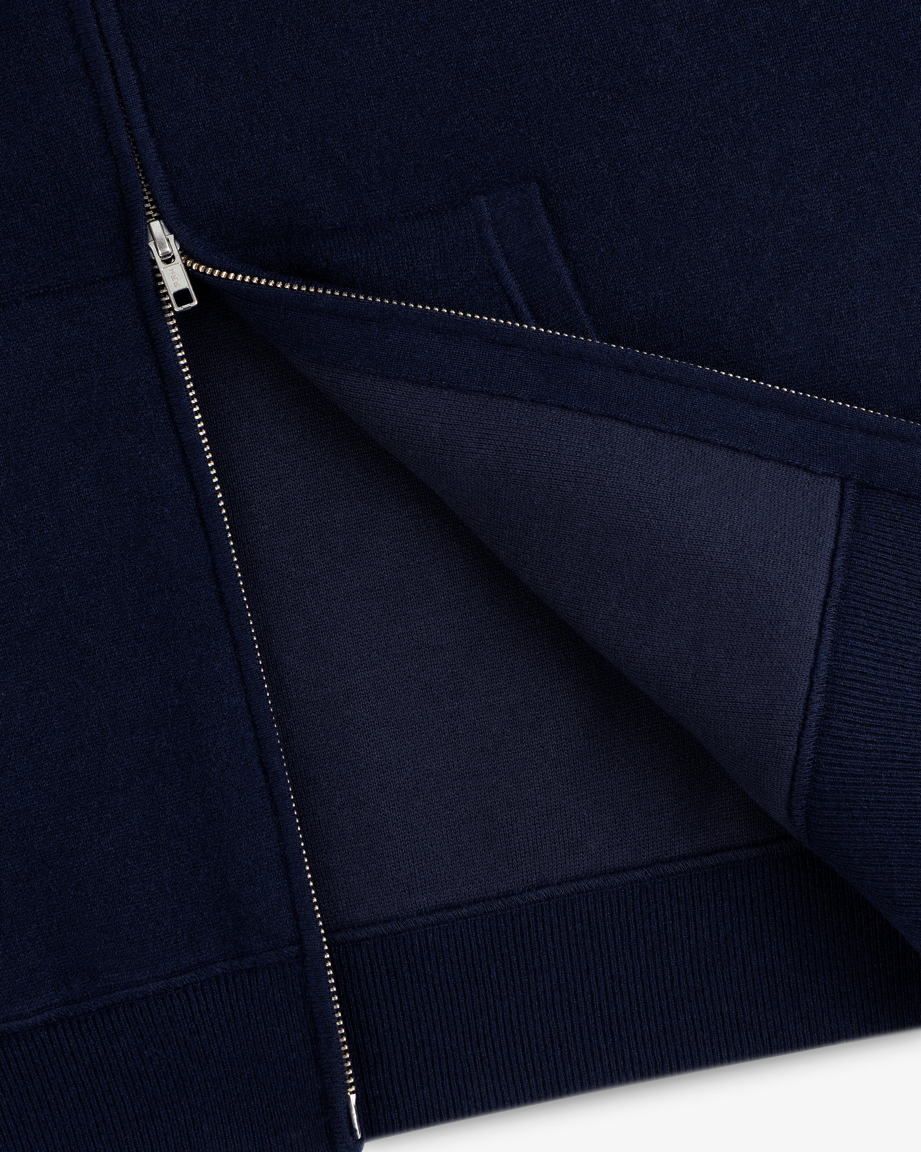 aim-leon-dore-full-zip-pavilion-cashmere-hoodie-cashmere-kapuzenjacke-navy image 4
