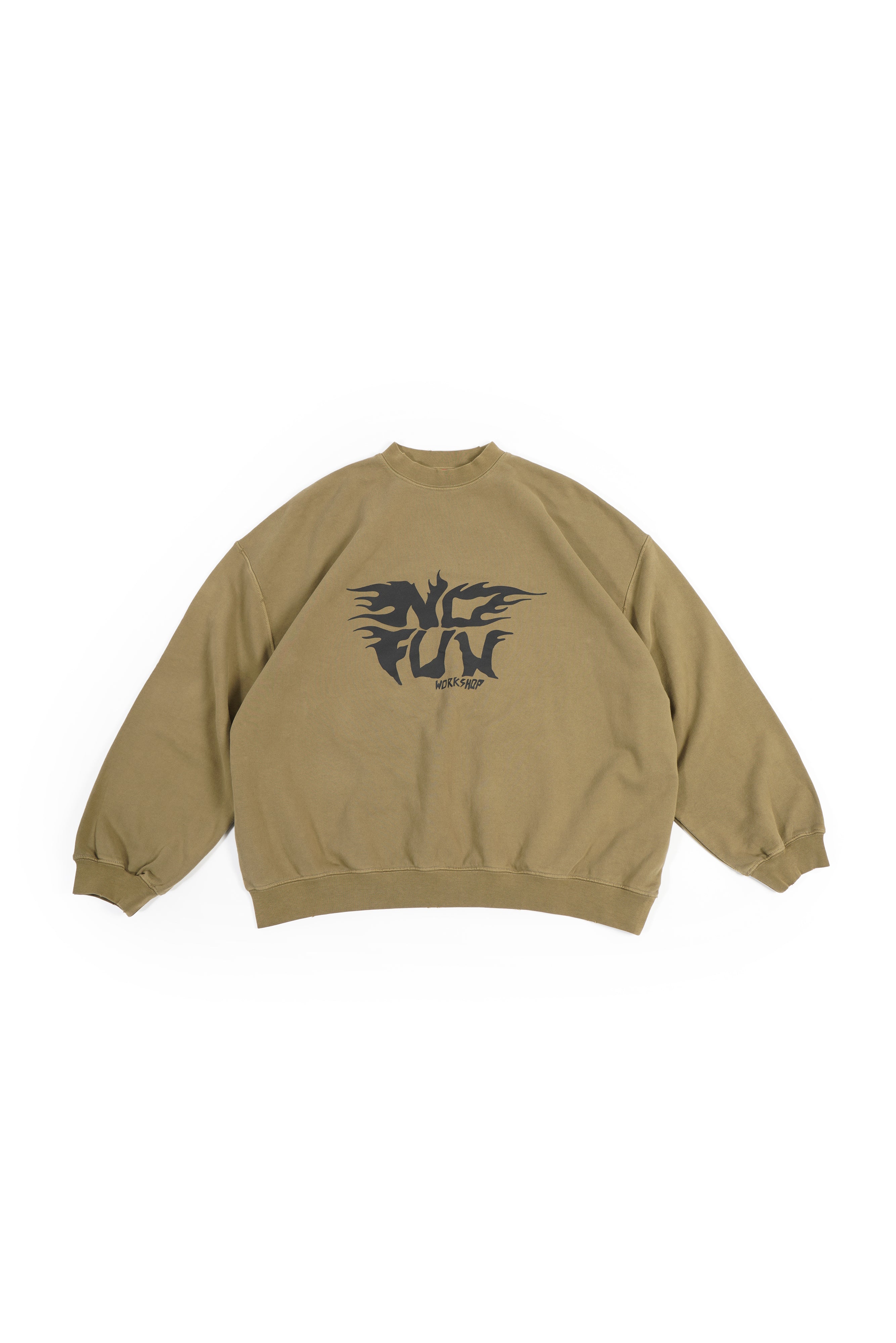 032c-crewneck-mit-print-faded-green-oversized image 1