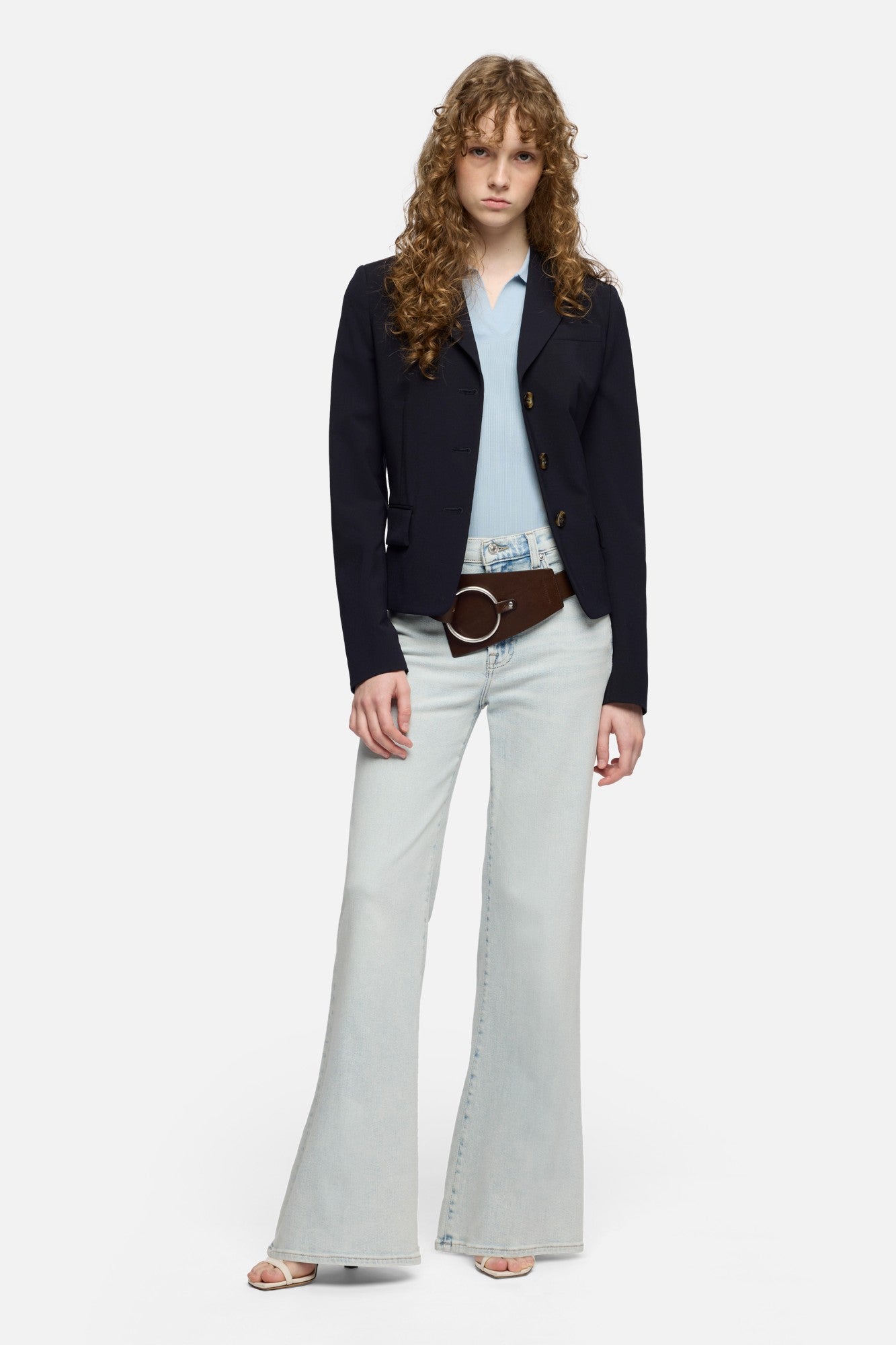7-for-all-mankind-short-sleeve-polo-sweater-sky-blue-damen-strickpolo image 2