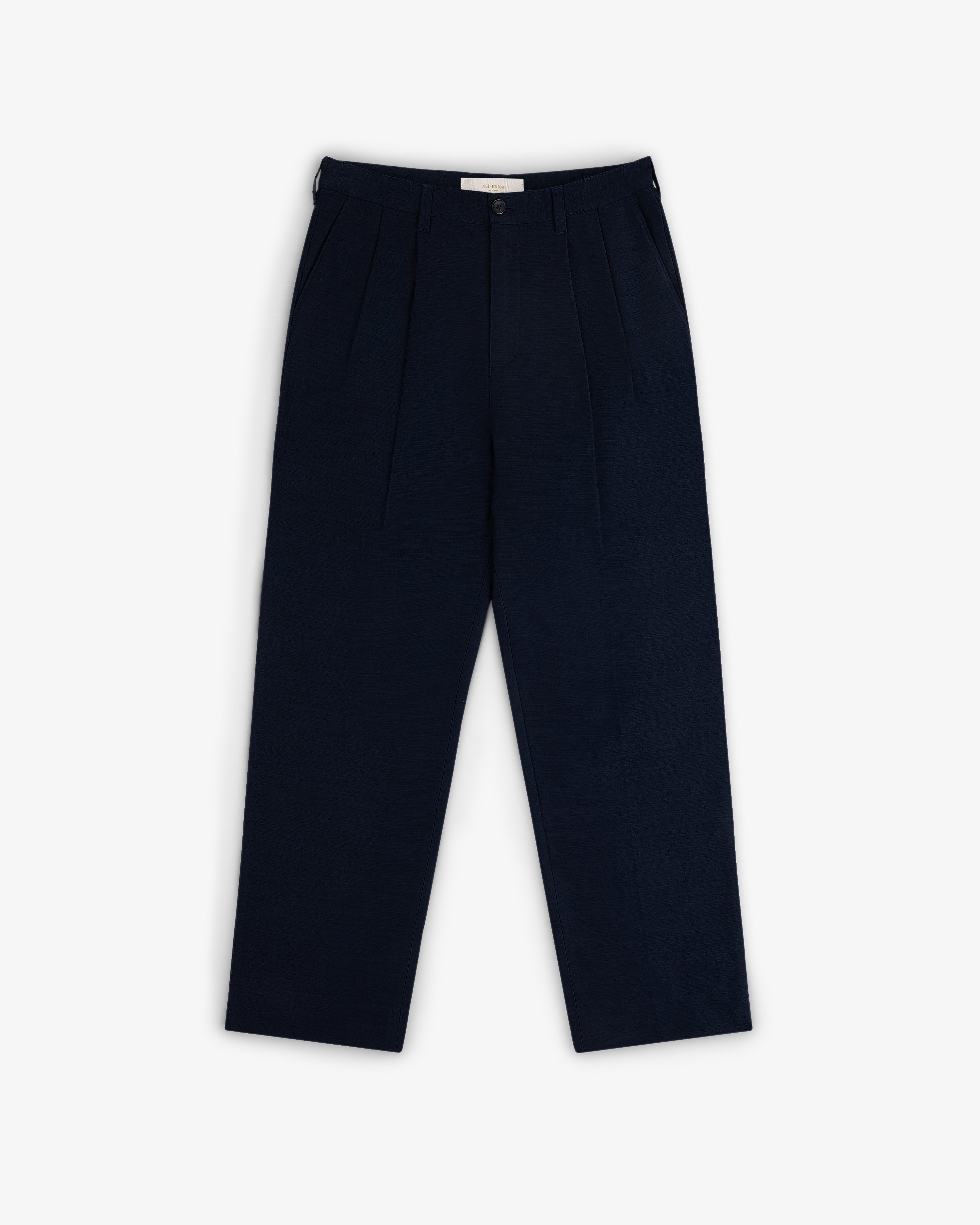 aim-leon-dore-double-pleated-pant-navy-baumwollsatin-gerade image 2