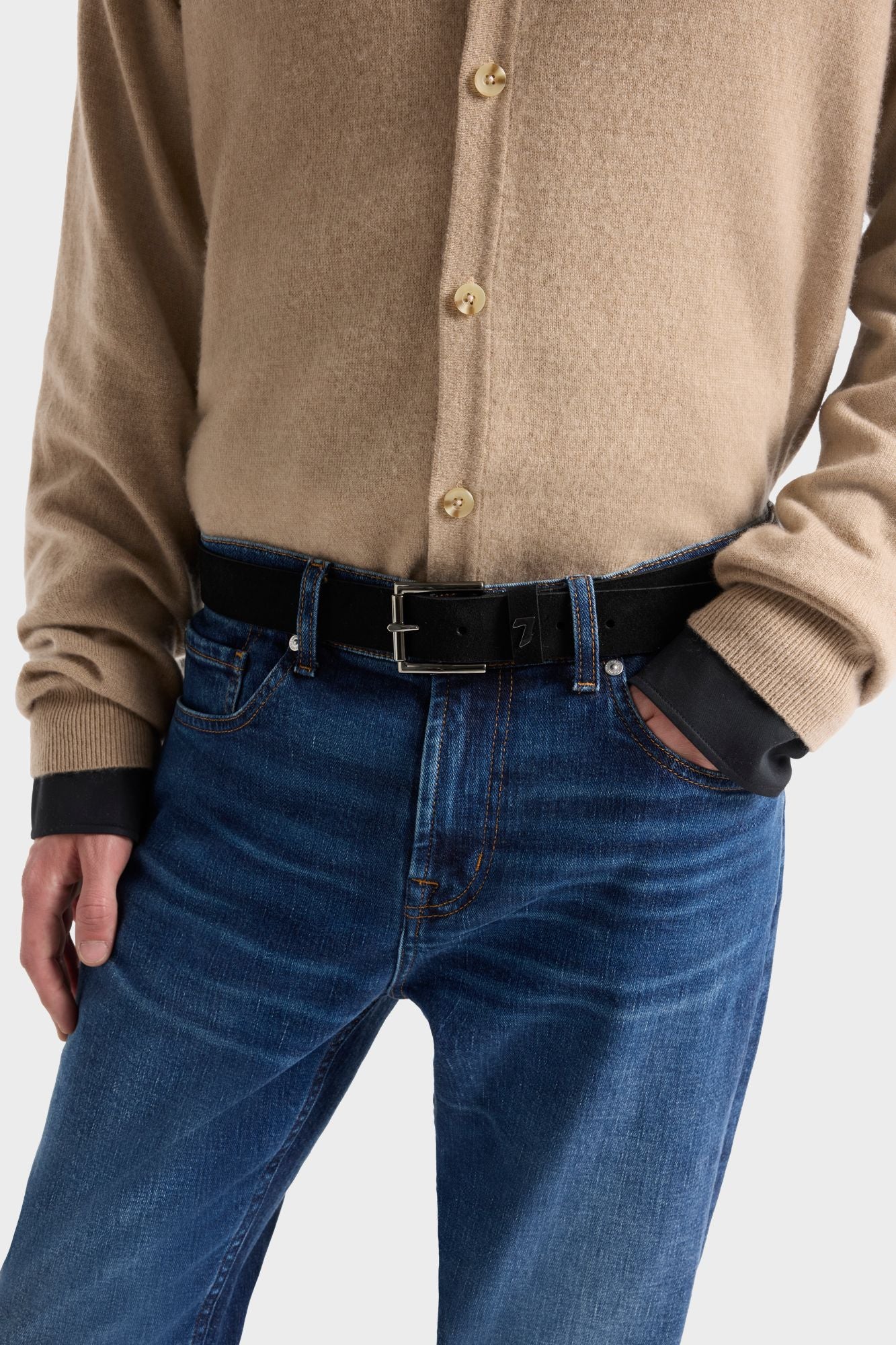 7-for-all-mankind-classic-italian-suede-g-rtel-schwarz image 2