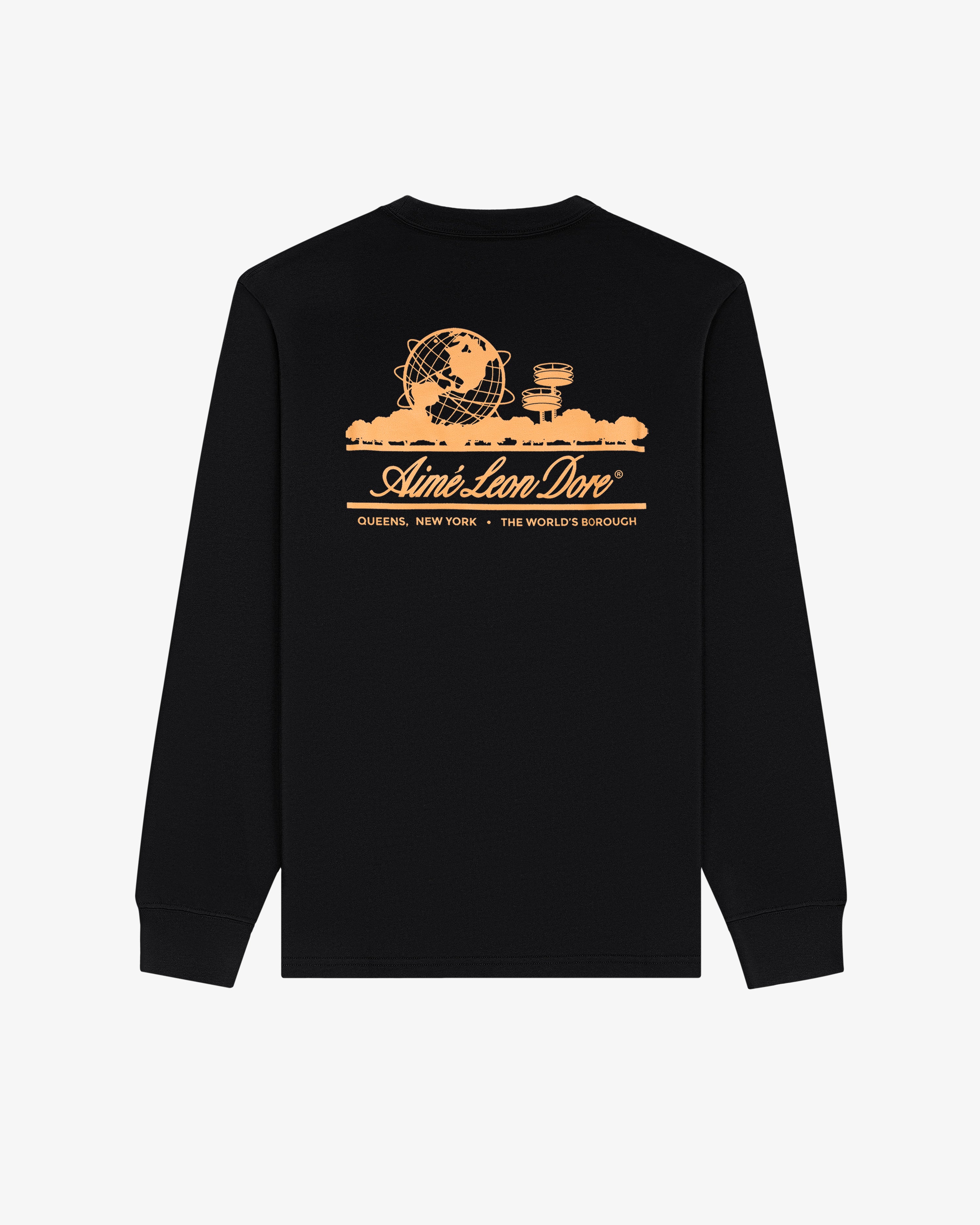 aim-leon-dore-long-sleeve-unisphere-tee-schwarz image 2