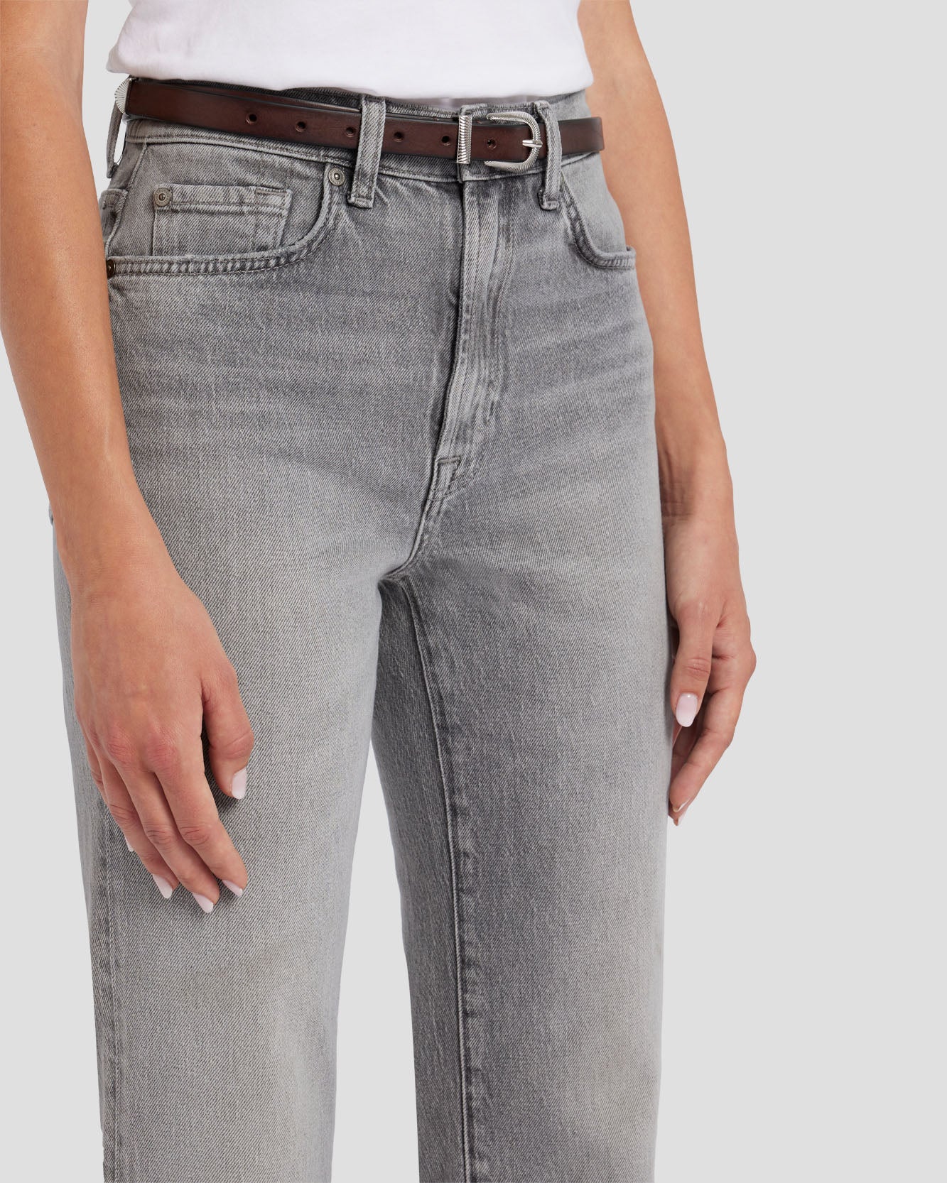 7-for-all-mankind-skinny-leather-western-belt-dark-brown image 1
