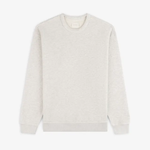 aim-leon-dore-stone-washed-marina-crewneck-sweatshirt-oatmeal image 1