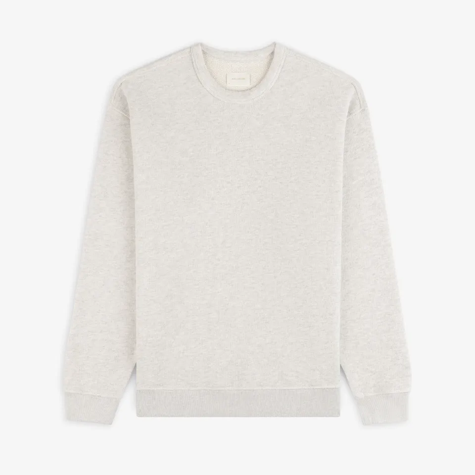 aim-leon-dore-stone-washed-marina-crewneck-sweatshirt-oatmeal image 1