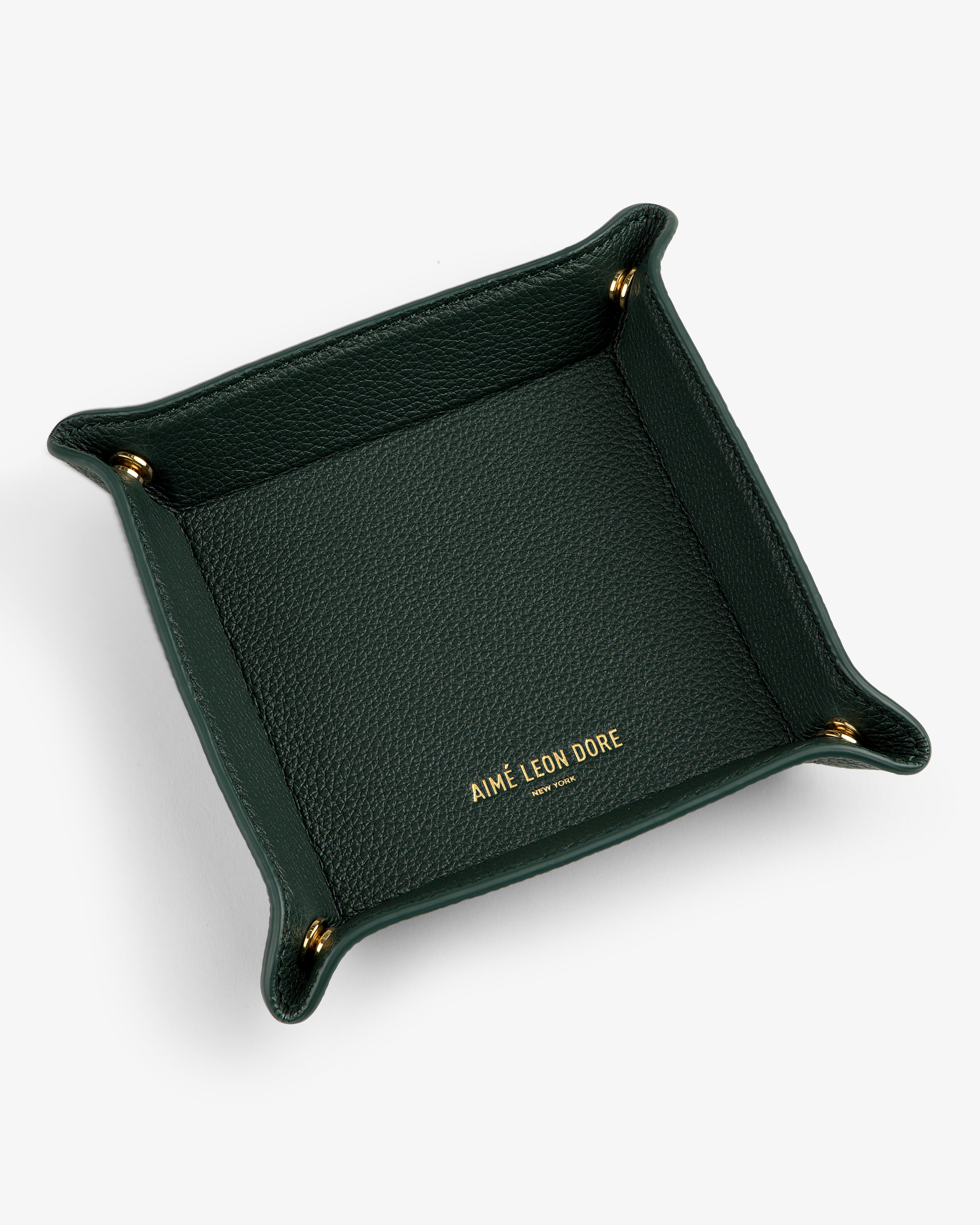 aim-leon-dore-leather-catchall-gr-n-leder-ablage-aus-kalbsleder image 3