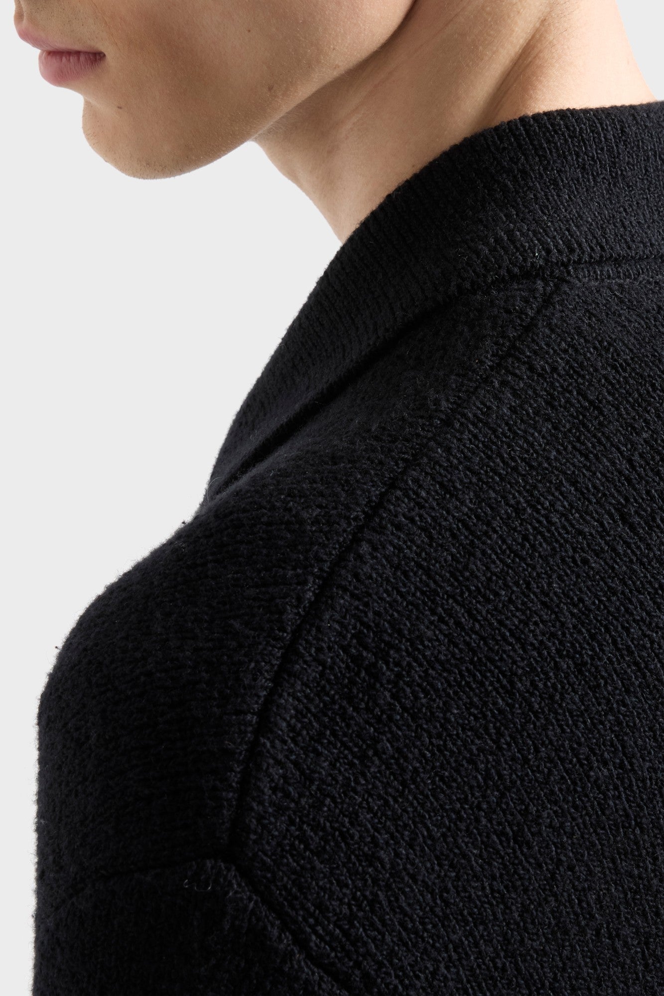 7-for-all-mankind-polo-zip-sweater-baumwolle-wolle-schwarz-herren image 4