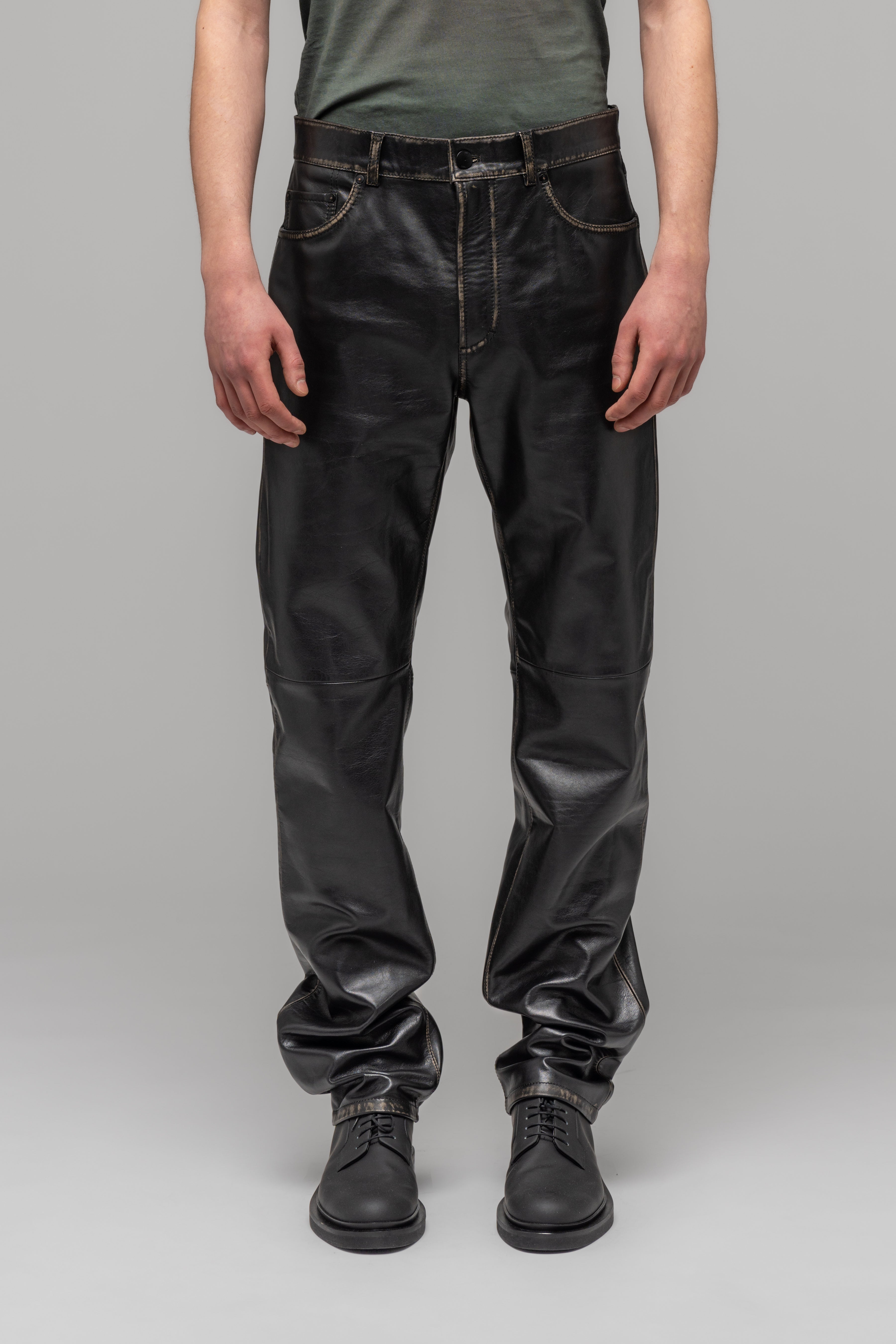 032c-uma-lederhose-straight-leg-bi-color-kalbsleder image 2