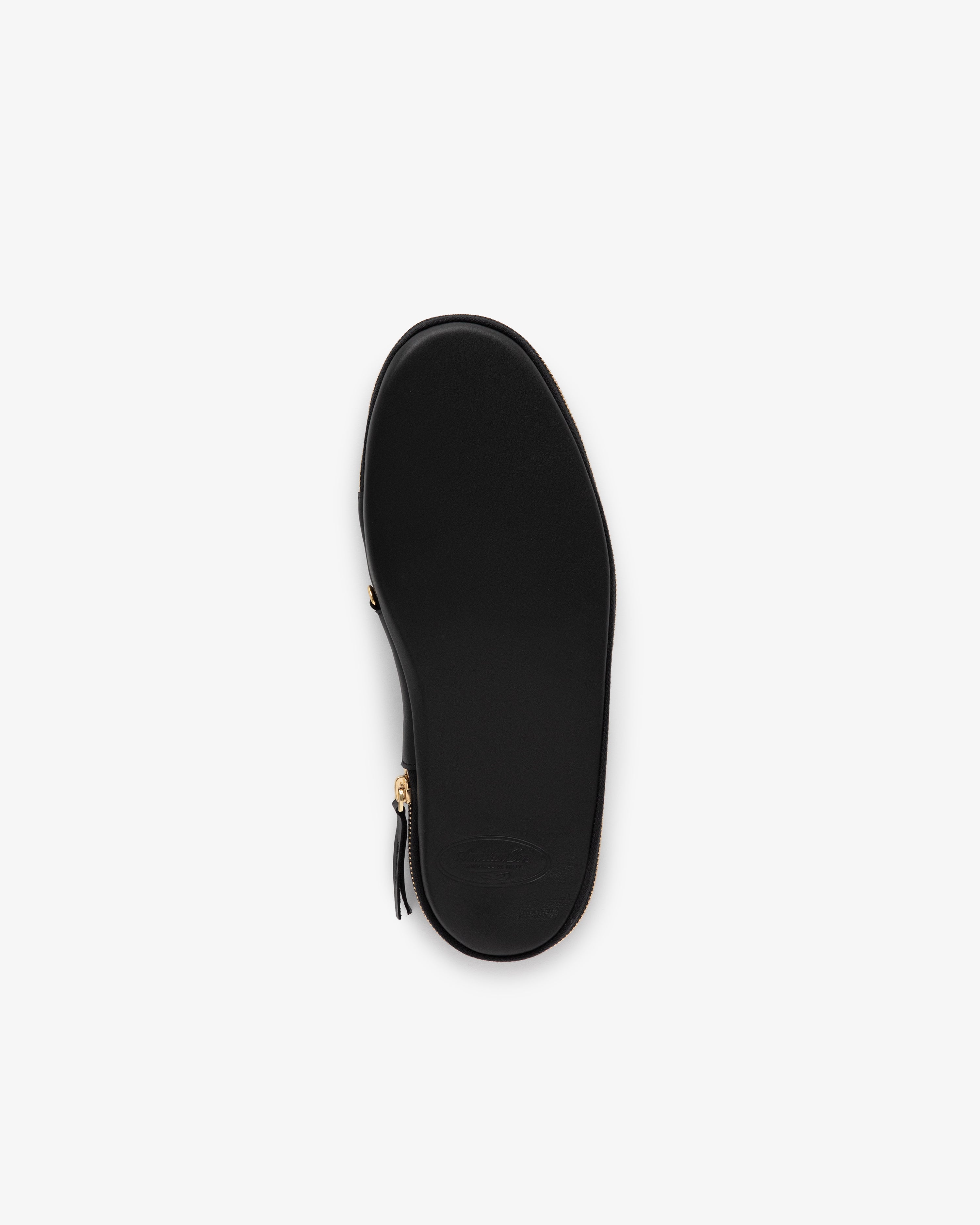 aim-leon-dore-leather-travel-slipper-schwarz-italien image 7