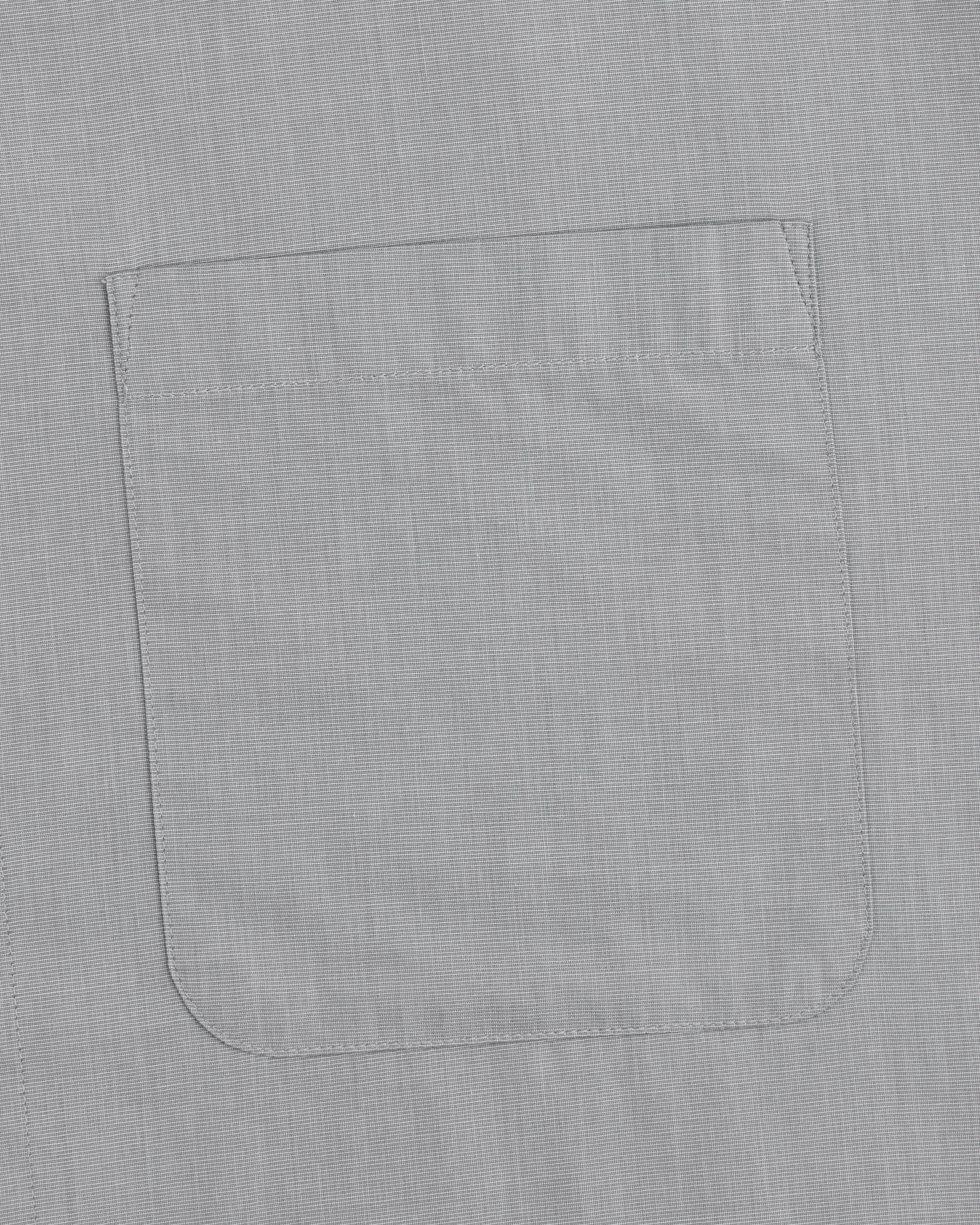 aim-leon-dore-poplin-casual-shirt-grau-regular-fit image 4