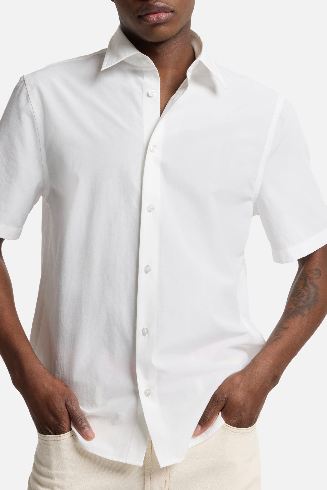 7-for-all-mankind-short-sleeve-poplin-hemd-white-baumwolle image 4