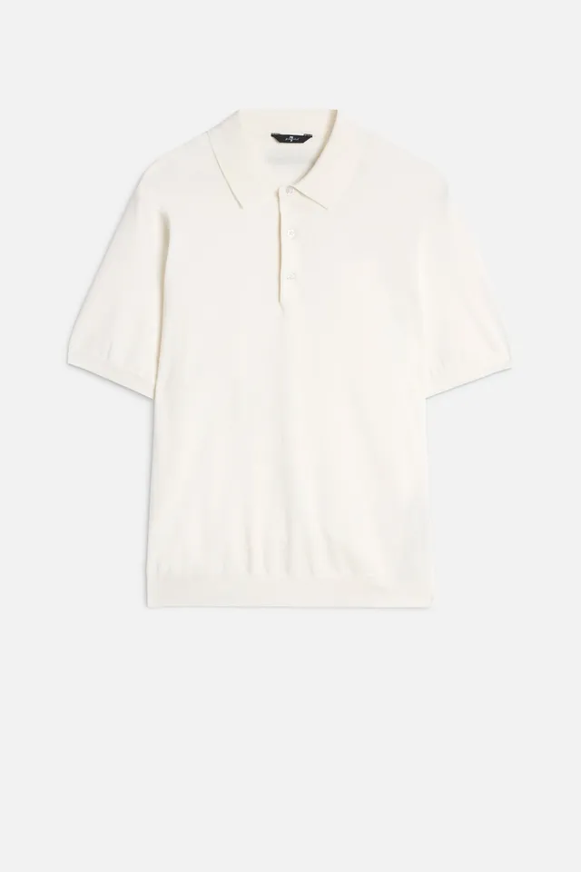 7-for-all-mankind-short-sleeve-polo-sweater-off-white-herren image 1