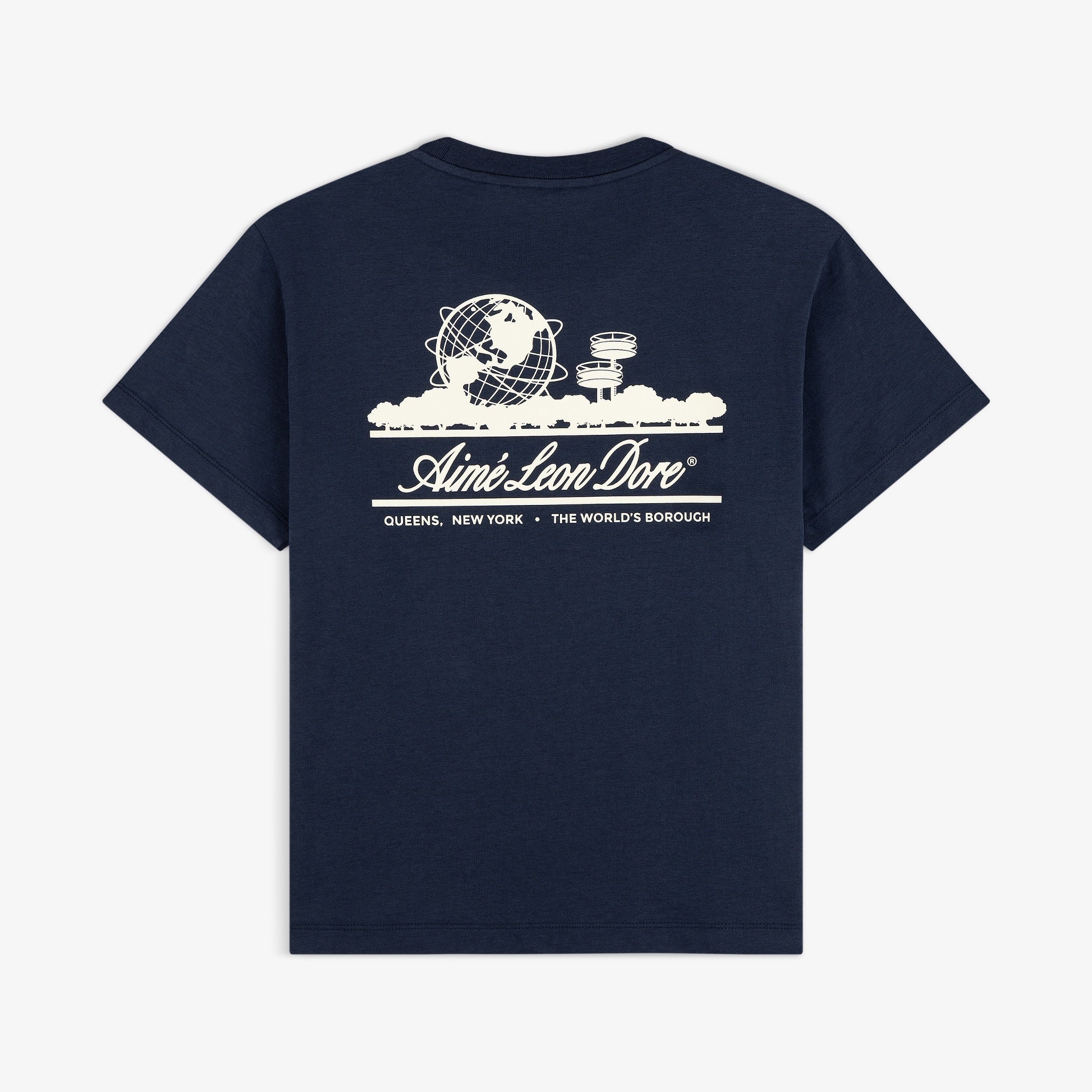 aim-leon-dore-cropped-aloe-blend-unisphere-tee-navy-boxsyg-damen-t-shirt image 1