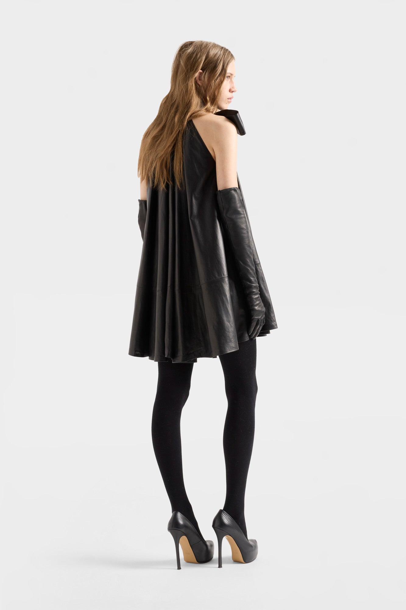 7-for-all-mankind-frill-dress-faux-leather-black-lederkleid image 5