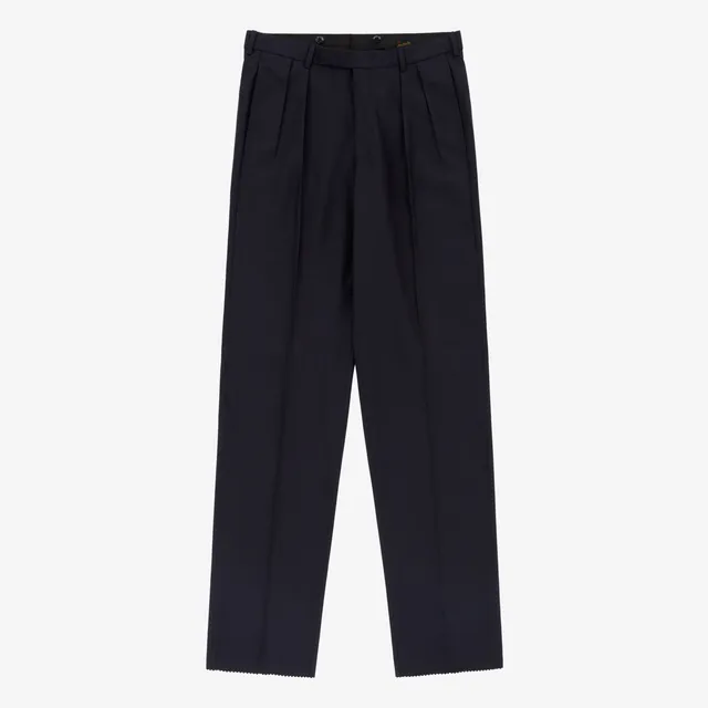 aim-leon-dore-tropical-wool-anzughose-navy-double-pleated image 1