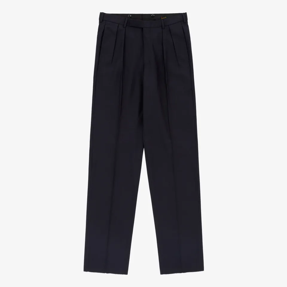 aim-leon-dore-tropical-wool-anzughose-navy-double-pleated image 1