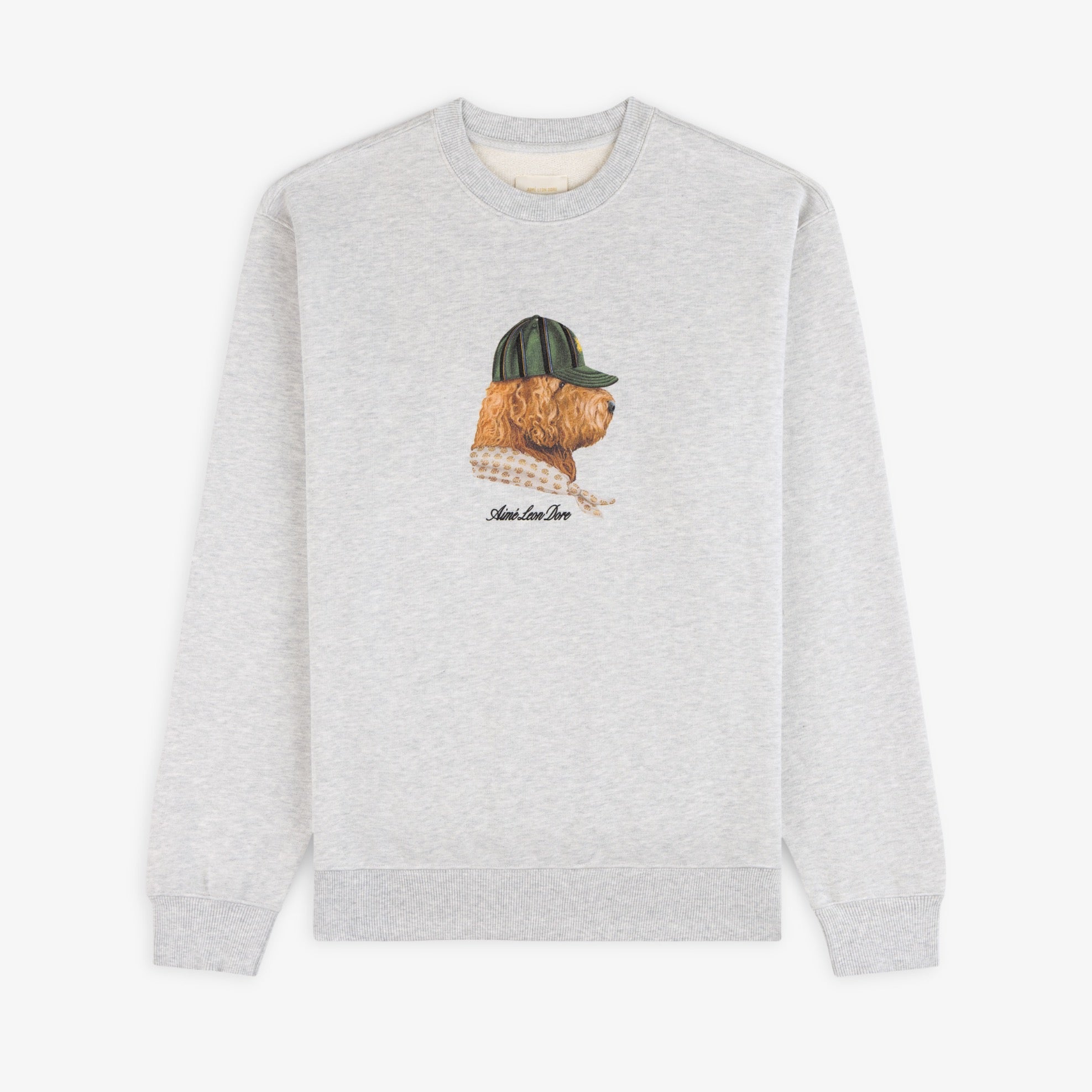 aim-leon-dore-buddy-crewneck-sweatshirt-grau-regular-fit image 1