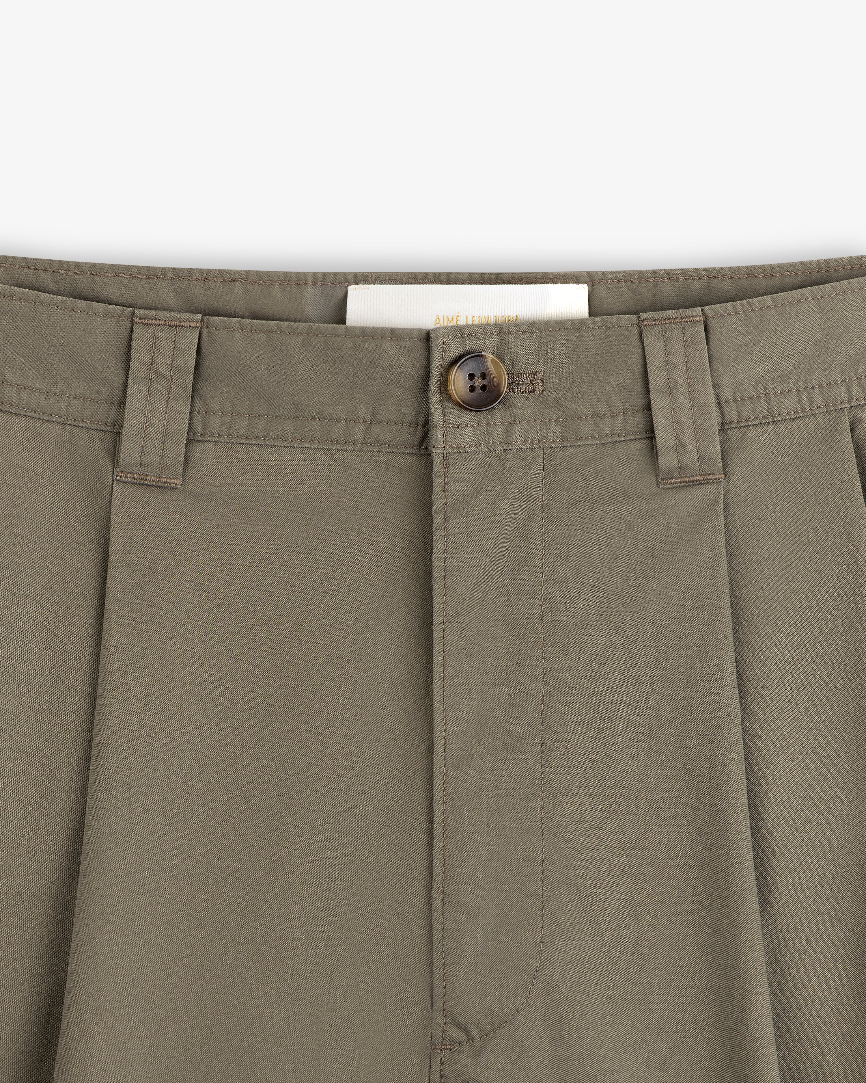 aim-leon-dore-double-pleated-officer-pant-olive image 5