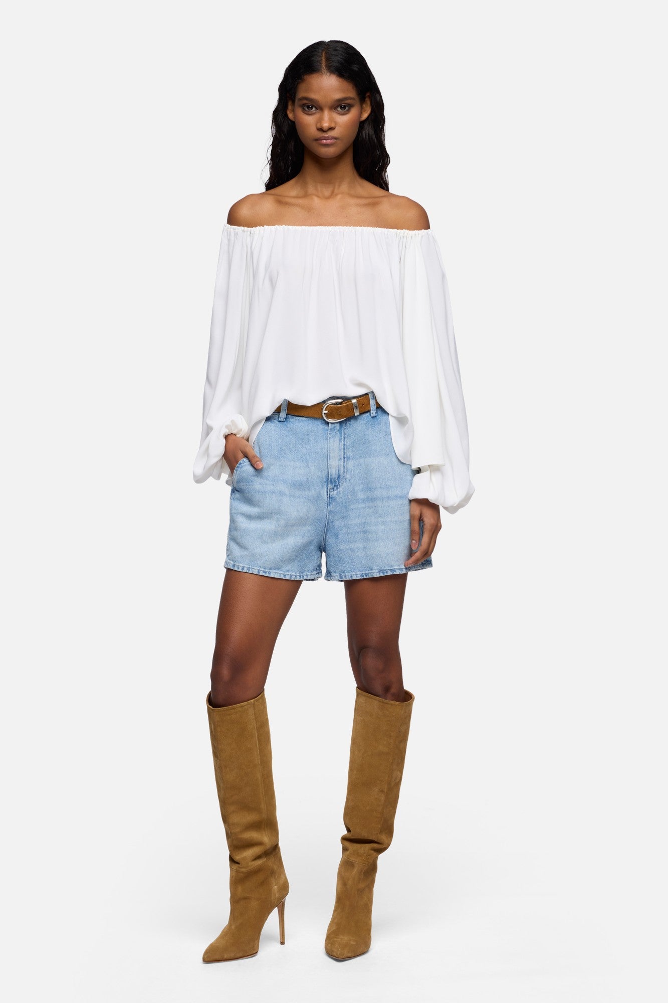 7-for-all-mankind-trouser-short-indigo-linen-iris-damen-shorts image 2