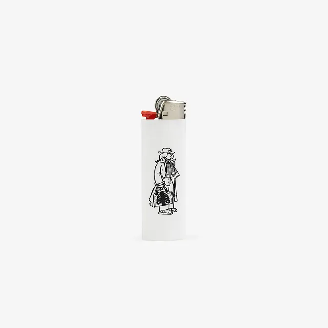 aim-leon-dore-caricature-lighter-feuerzeug-wei-schwarz-2 image 1