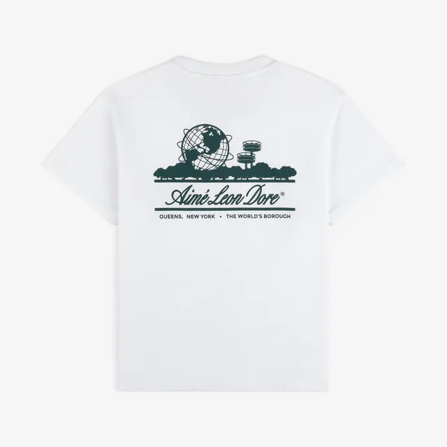 aim-leon-dore-cropped-unisphere-tee-t-shirt-wei-aloe-blend-boxy image 1
