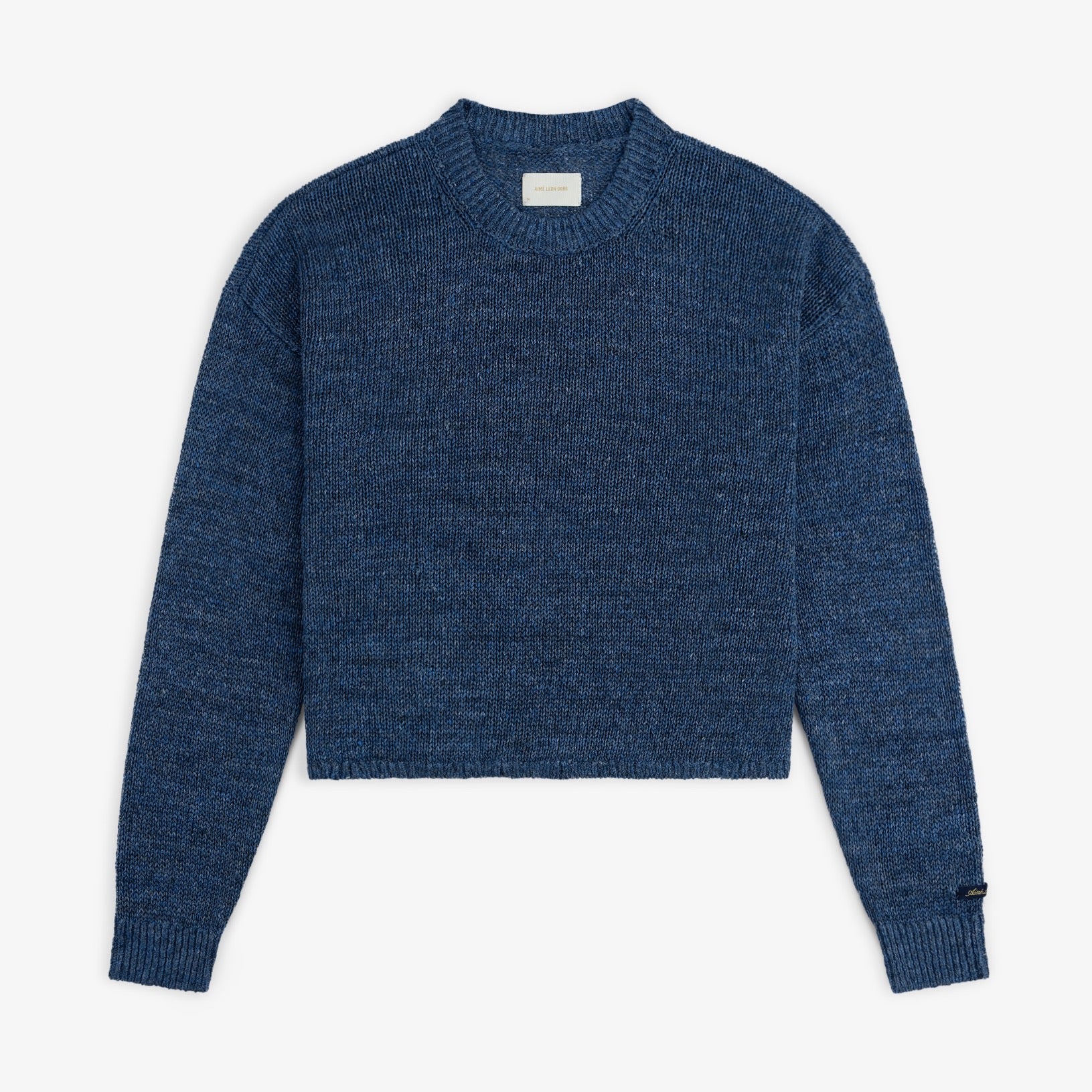 aim-leon-dore-linen-knit-crewneck-pullover-blau image 1