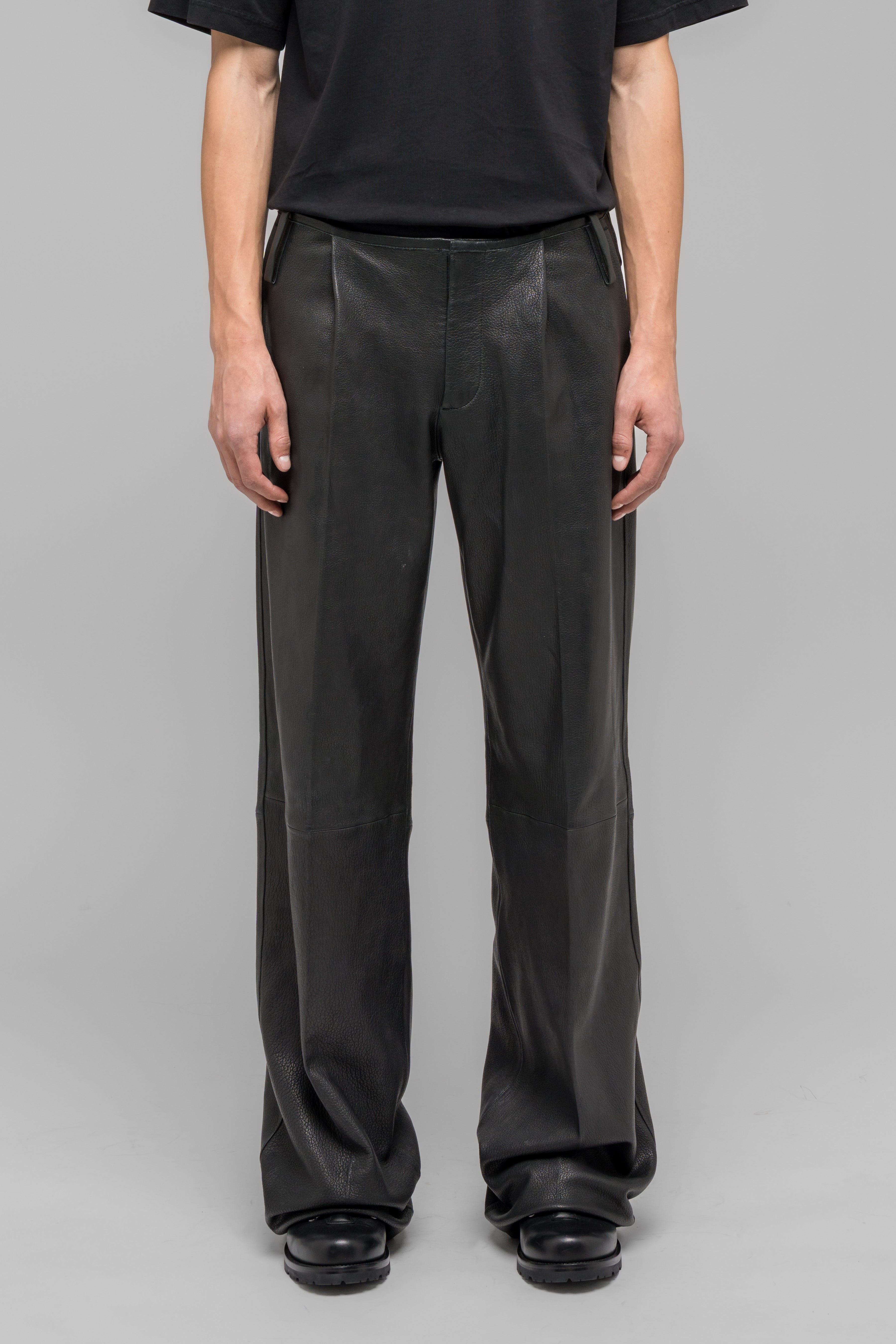032c-leather-wide-leg-trousers-lederhose-weit image 3