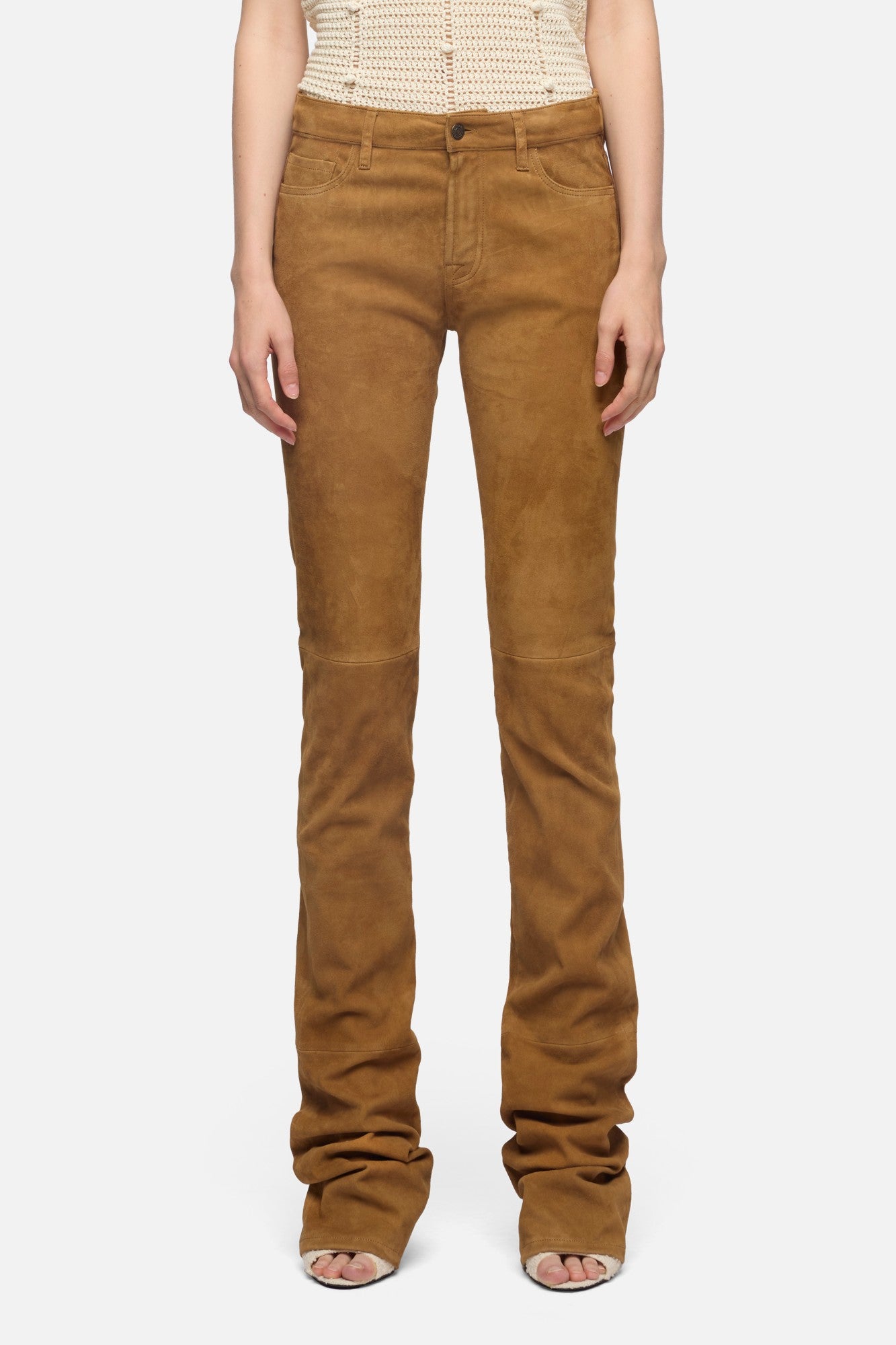 7-for-all-mankind-low-skinny-boot-suede-bootcut-hose-caramel image 3