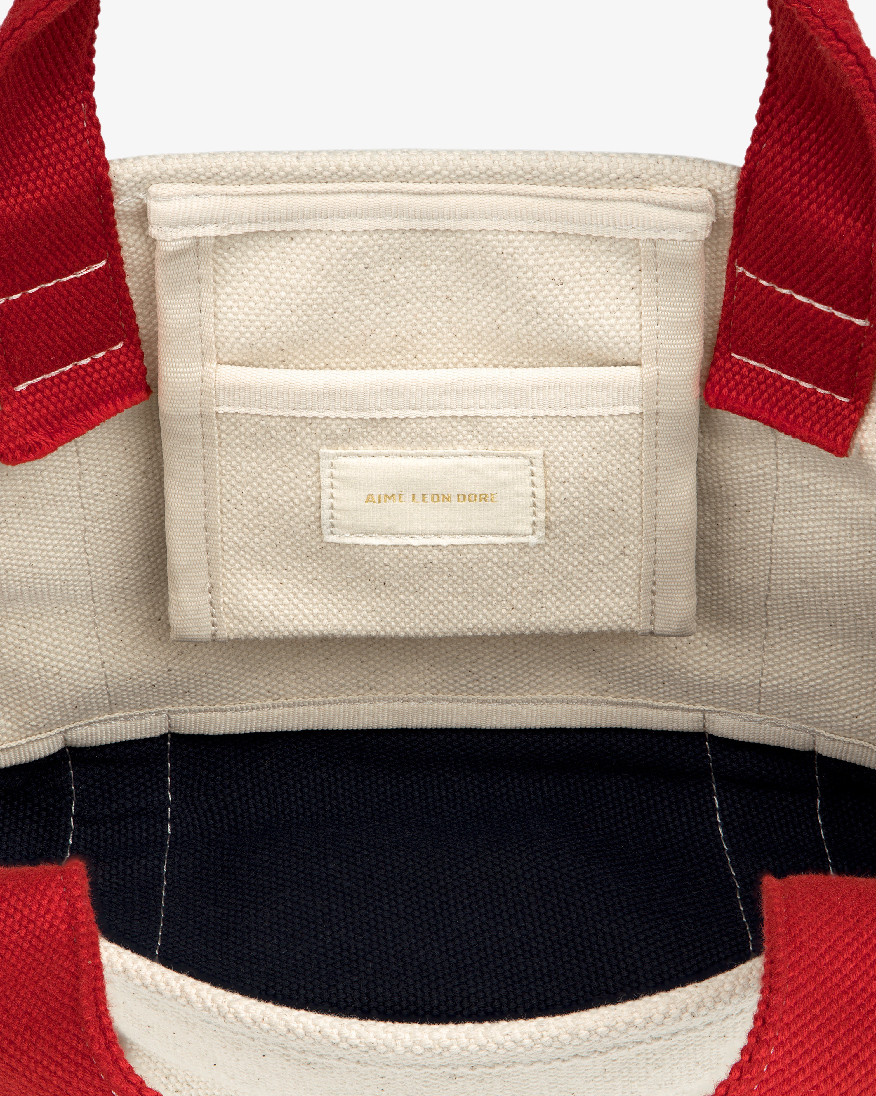 aim-leon-dore-mini-crest-contrast-tote-bag-cream-2 image 5