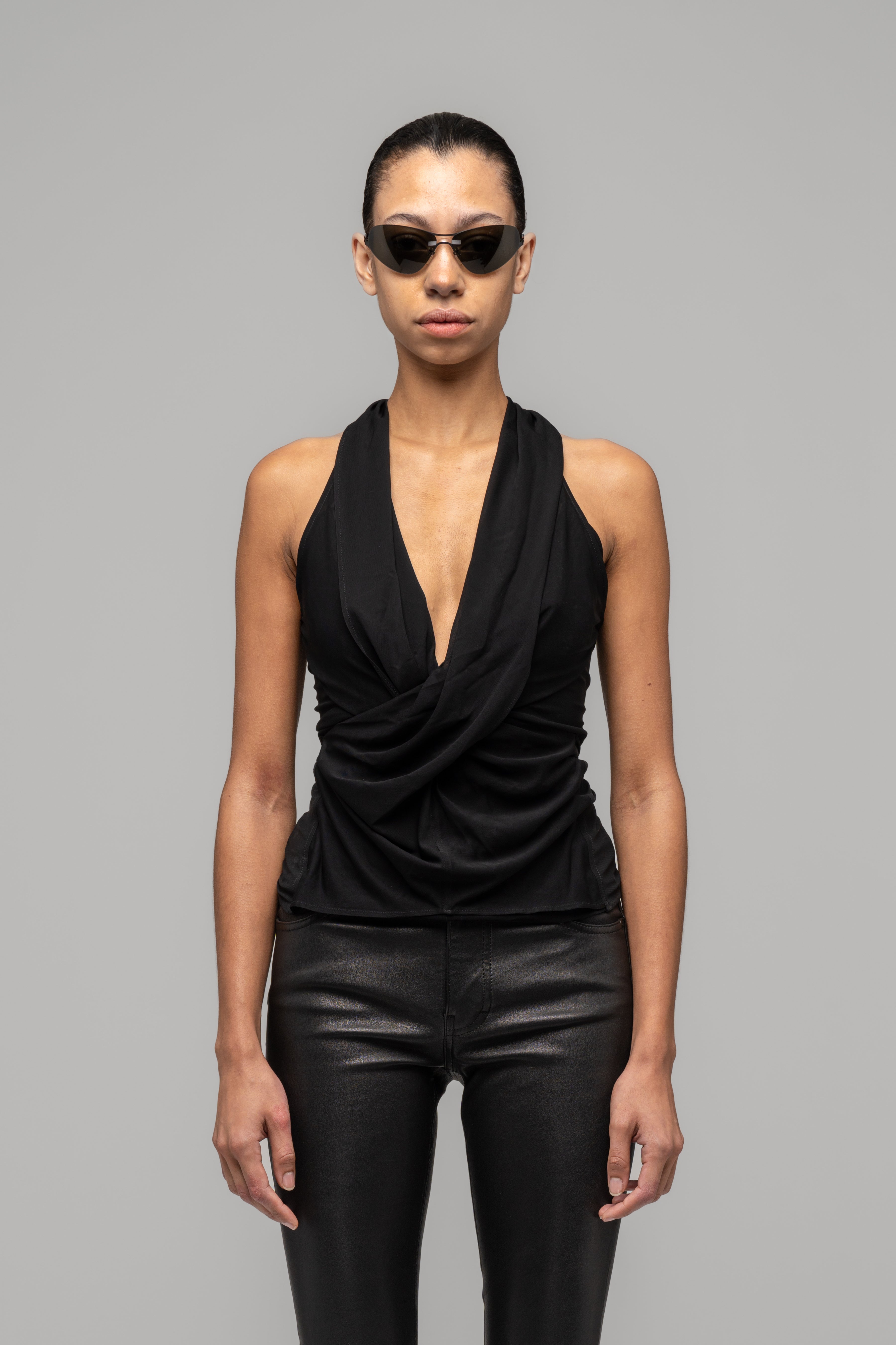 032c-draped-swan-evening-top-tech-jersey-longsleeve image 2