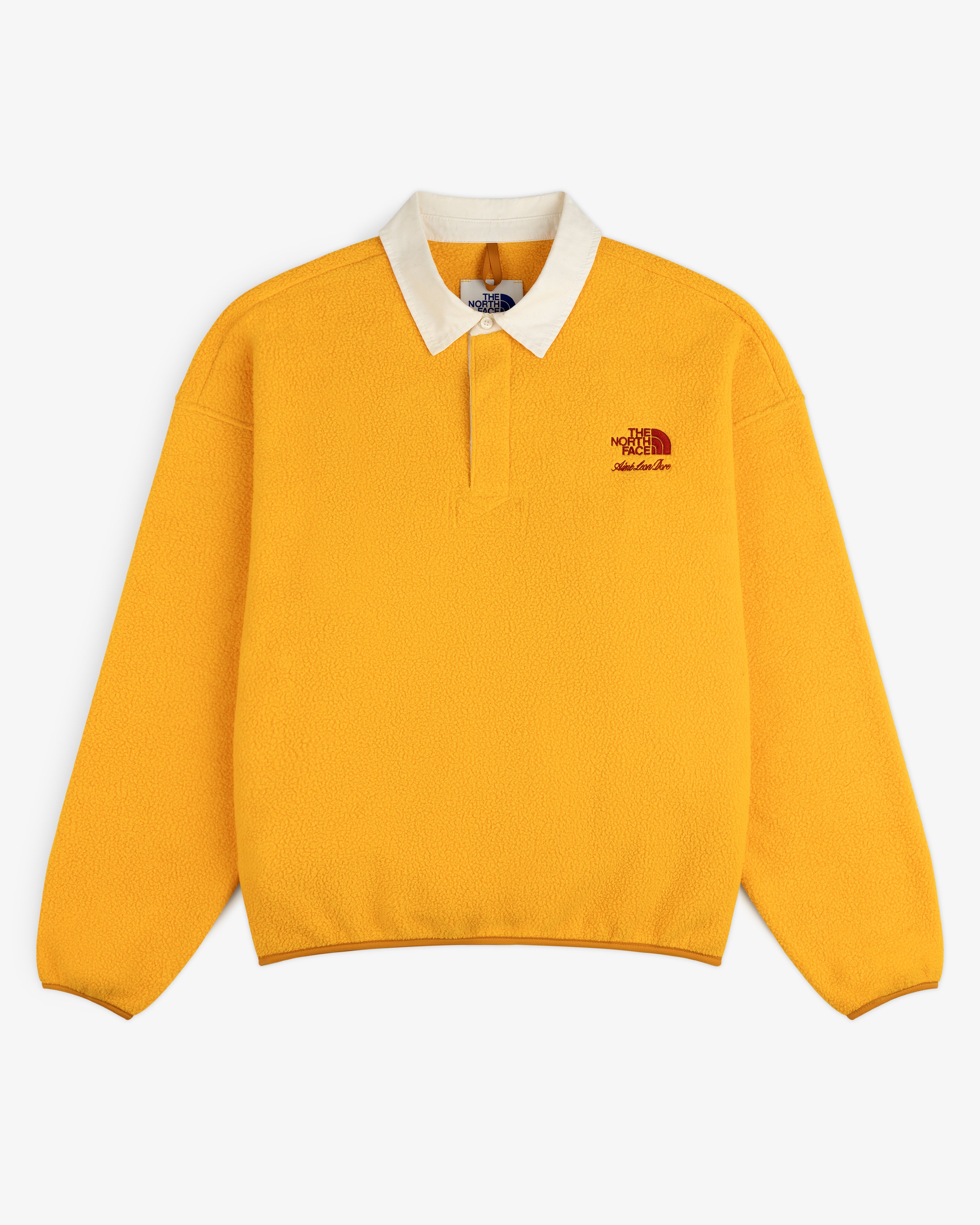 aim-leon-dore-x-the-north-face-fleece-rugby-gold image 2