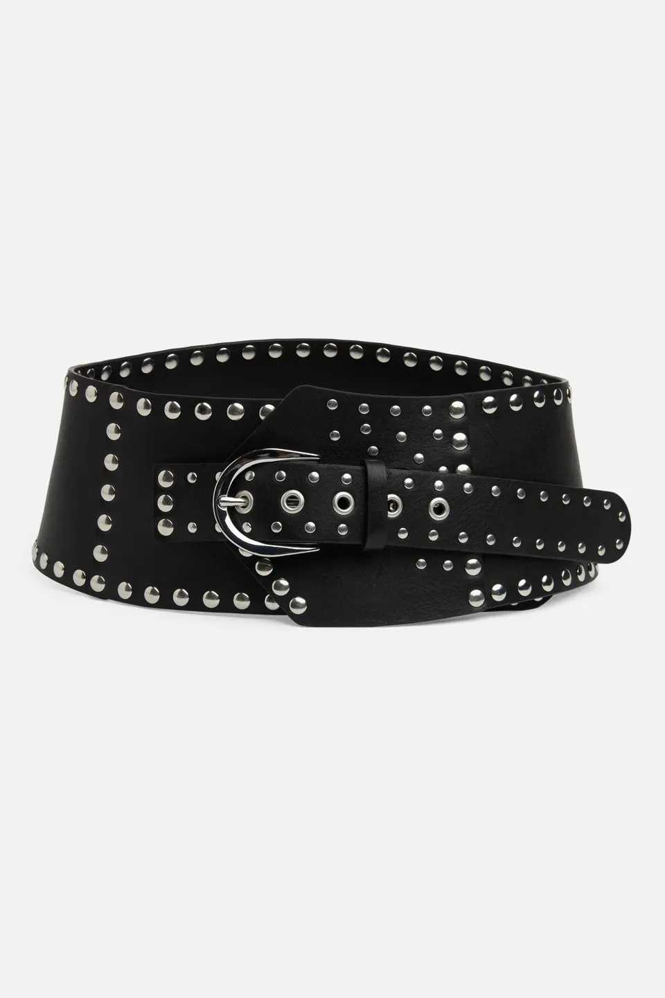 7-for-all-mankind-studded-waist-belt-black-damen-lederg-rtel image 1