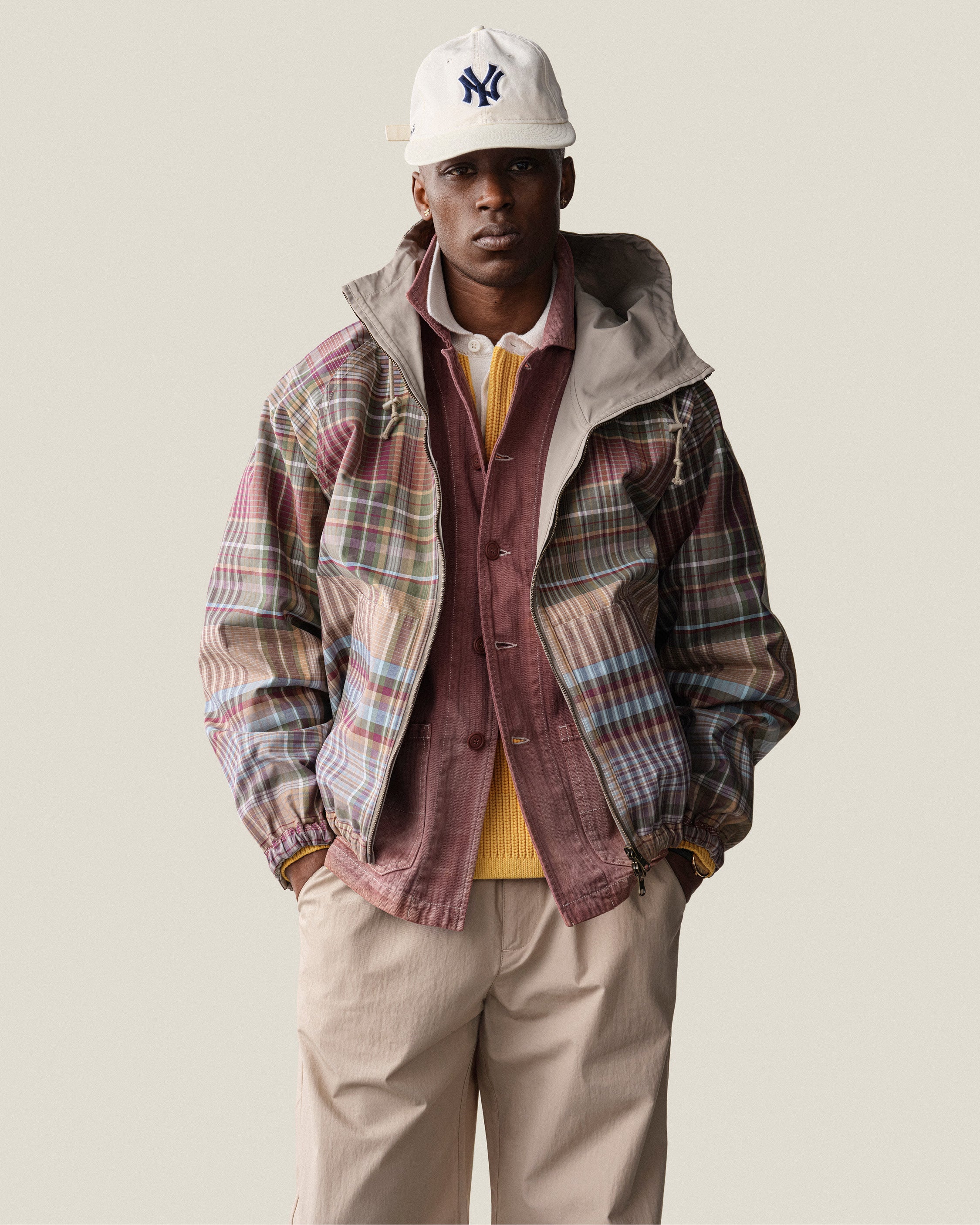 aim-leon-dore-x-new-era-yankees-retro-fit-hat-cream image 3