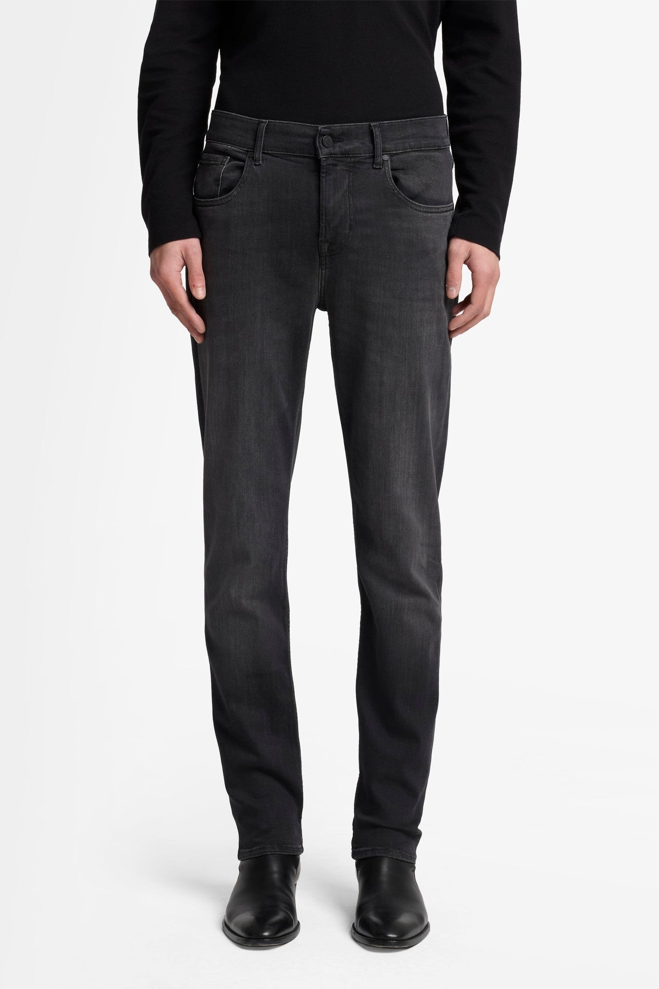 7-for-all-mankind-slimmy-tapered-herren-jeans-luxe-performance-washed-black image 3