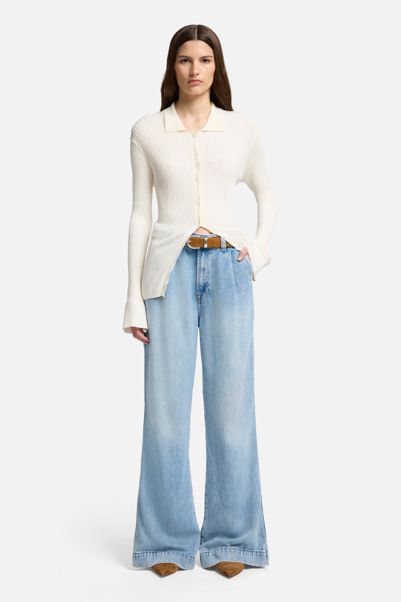 7-for-all-mankind-denim-lustre-pleated-trouser-abyss-damen image 2