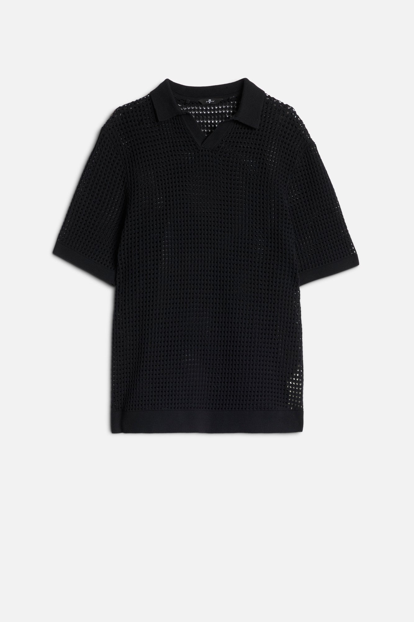 7-for-all-mankind-short-sleeve-crochet-polo-black-herren image 1