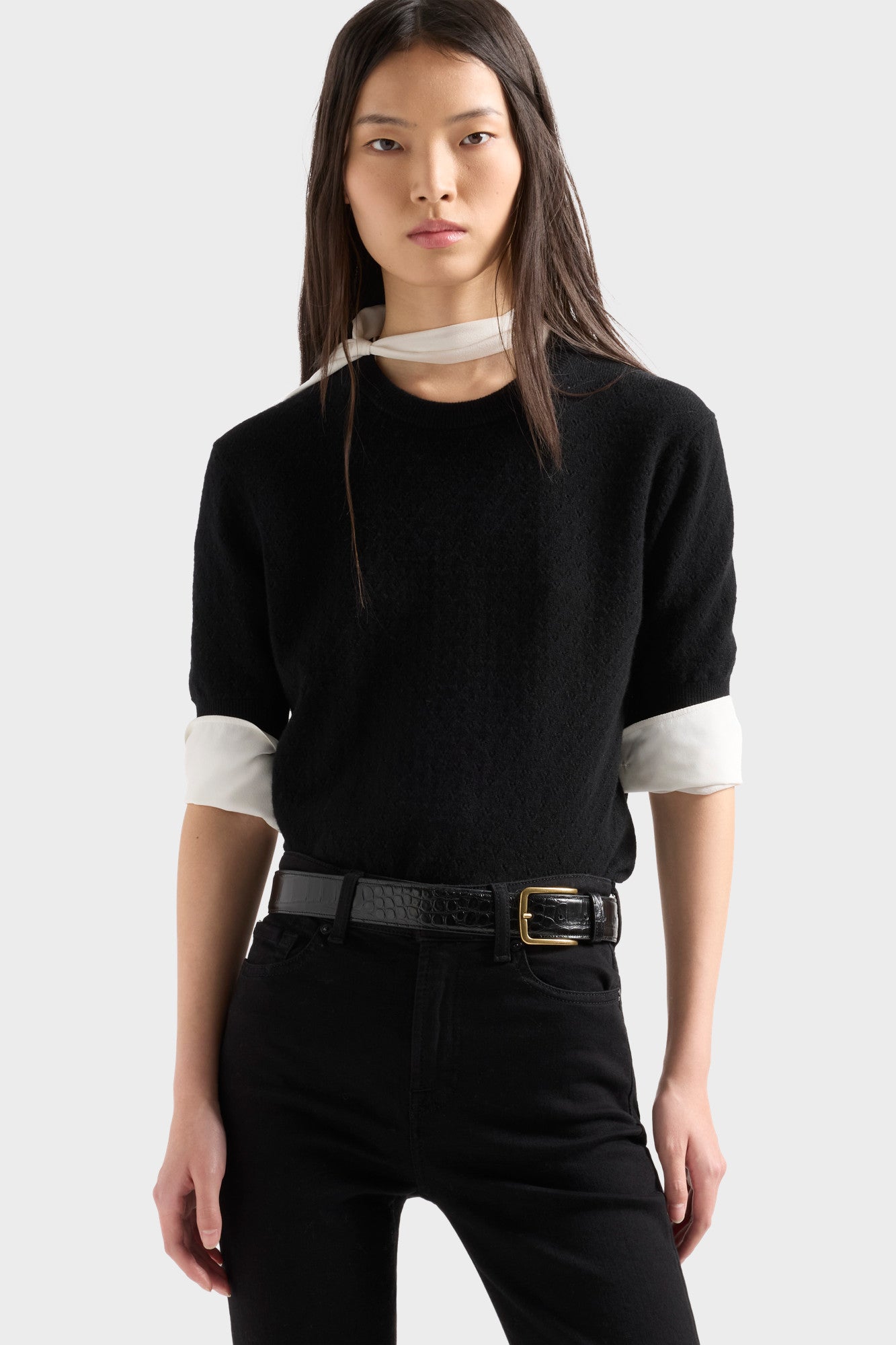 7-for-all-mankind-crewneck-pointelle-sweater-cashmere-coal image 3