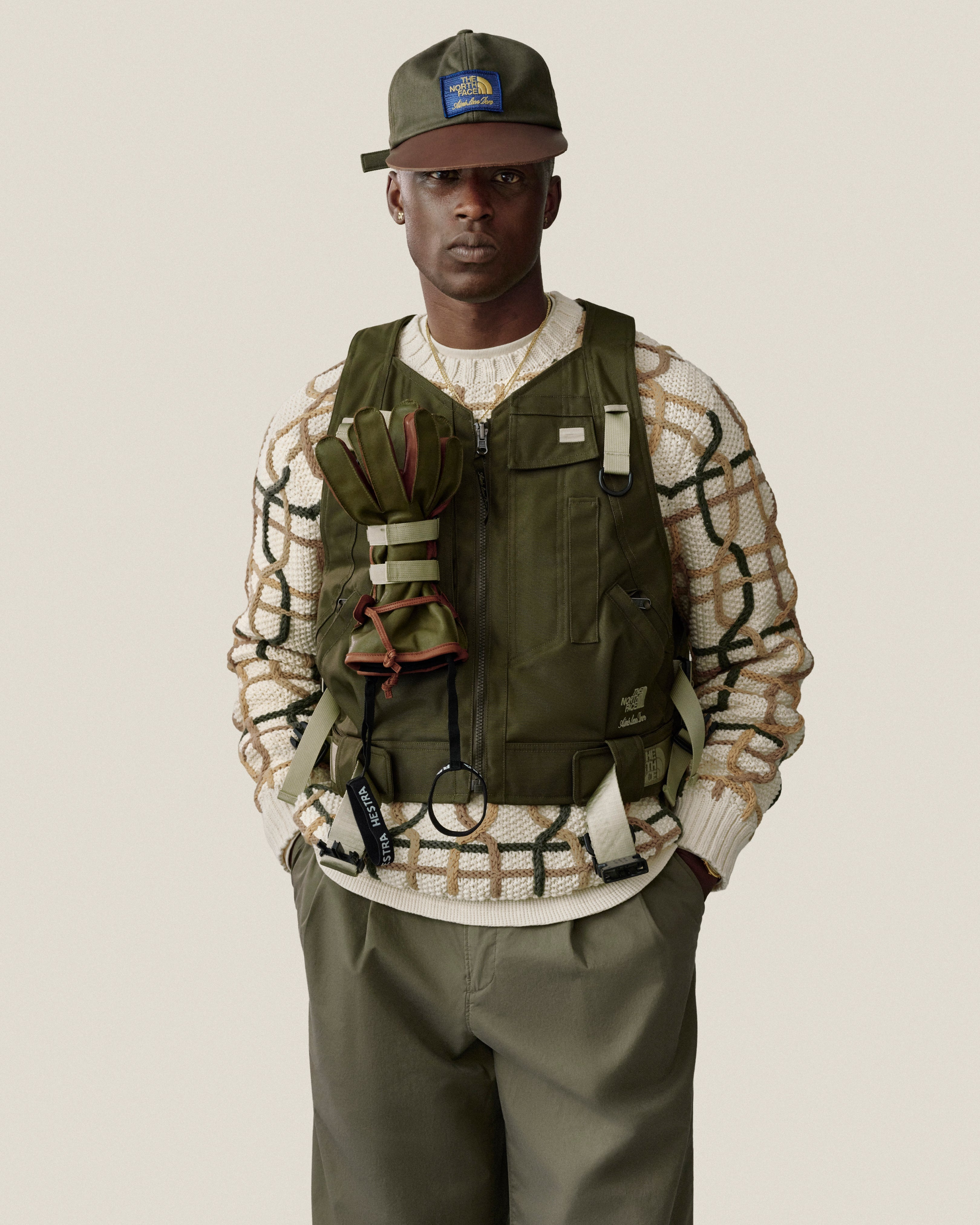 aim-leon-dore-double-pleated-officer-pant-olive image 3