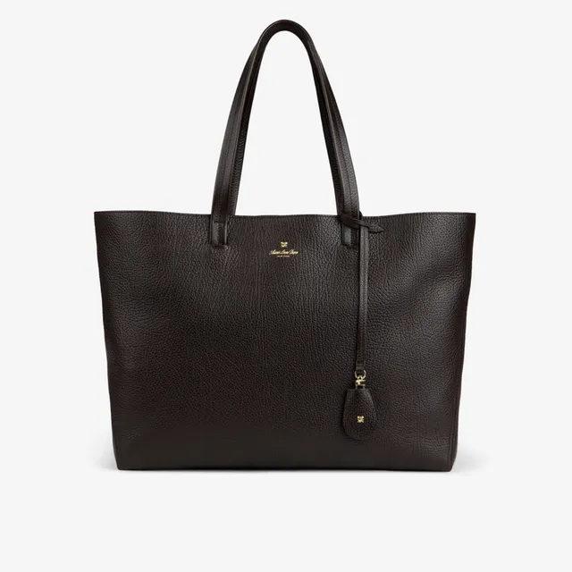 aim-leon-dore-tumbled-leather-tote-bag-braune-ledertasche-aus-italien image 1